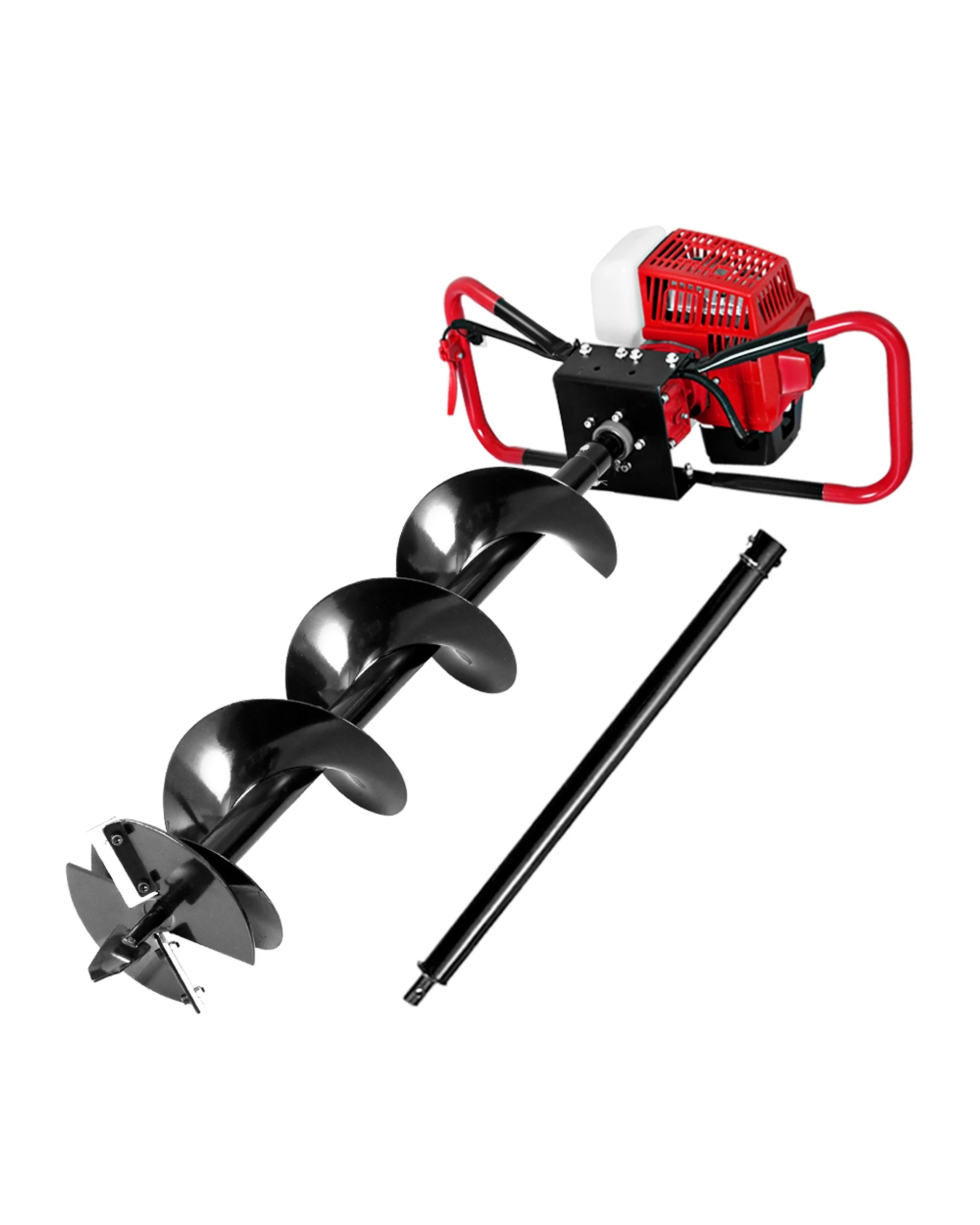 1 Giantz Post Hole Digger 200mm Petrol Drill Extension Auger Bits - Multi, 1 of 6