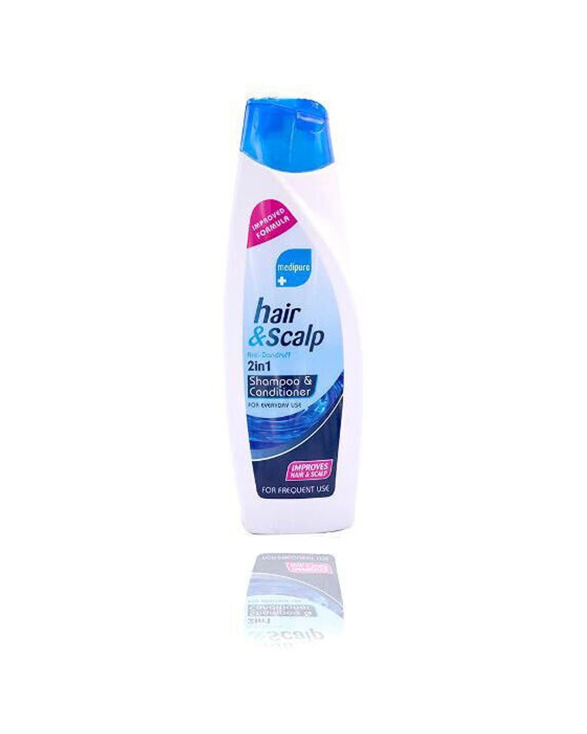 2 Medipure 12PK Hair & Scalp 2in1 Shampoo Conditioner Anti-Dandruff 400ml - Multi, 2 of 2