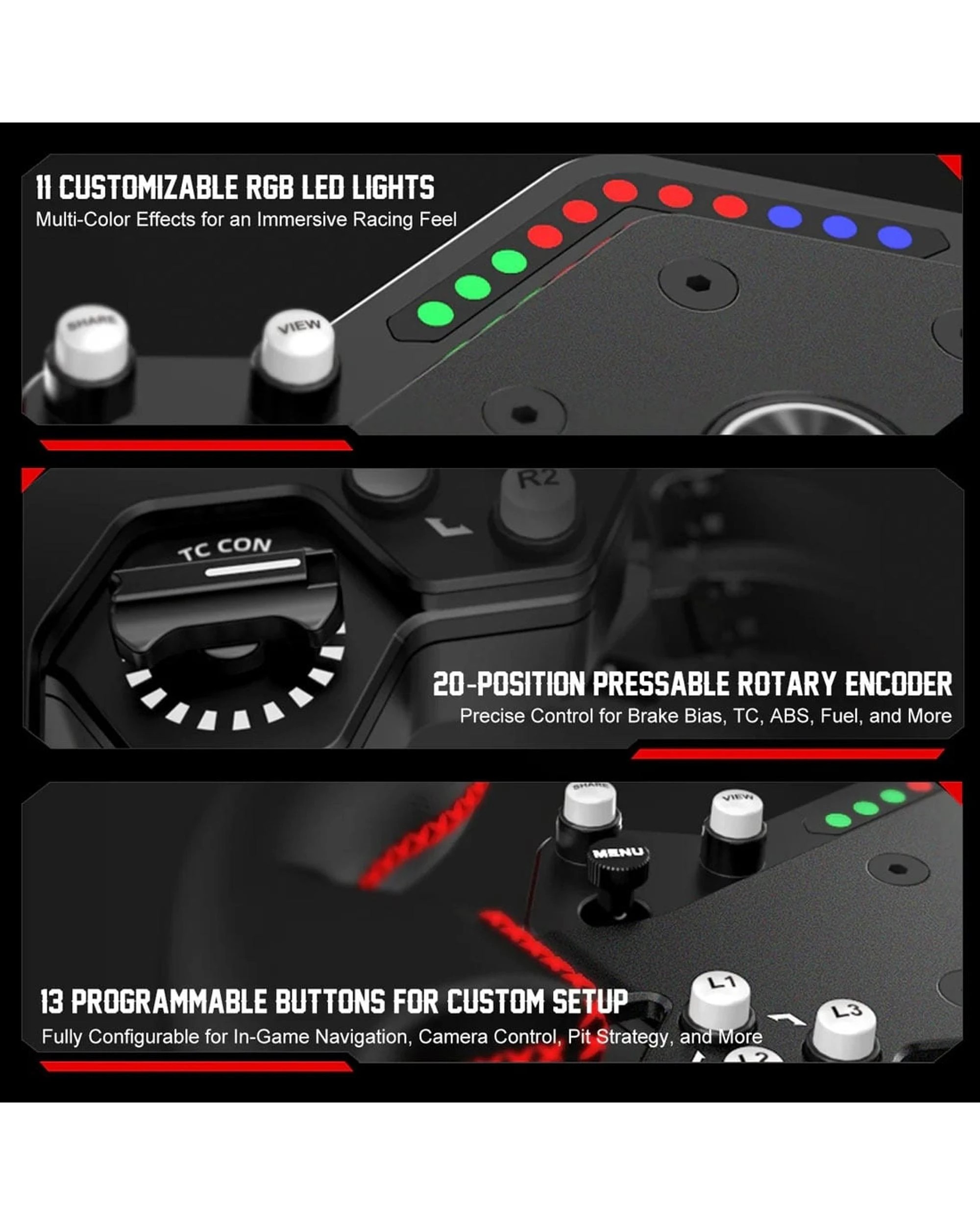7 PXN W DS R2 Steering Wheel, 7 of 10