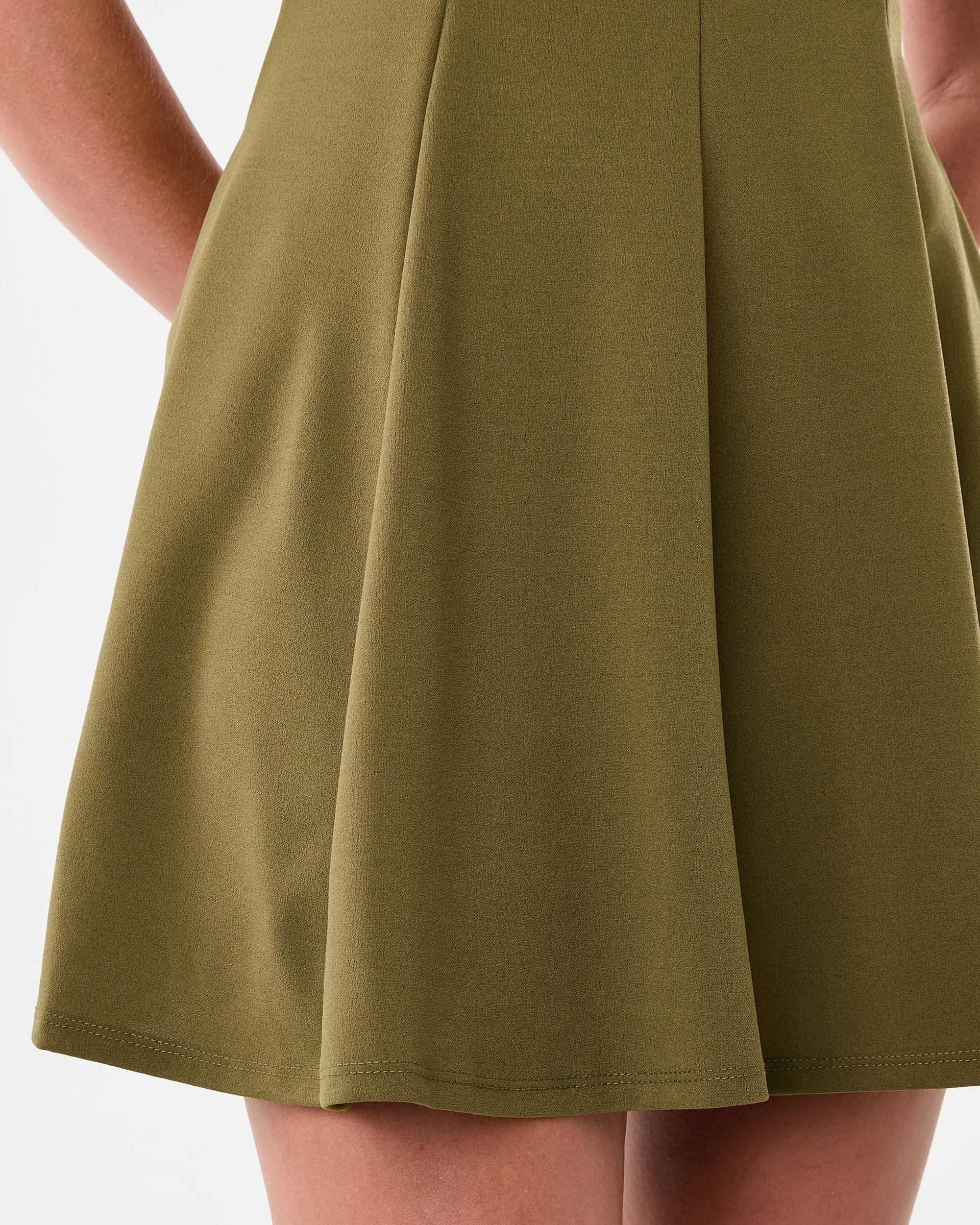 7 Sleeveless Flare Mini Dress Charte Grn, 7 of 9