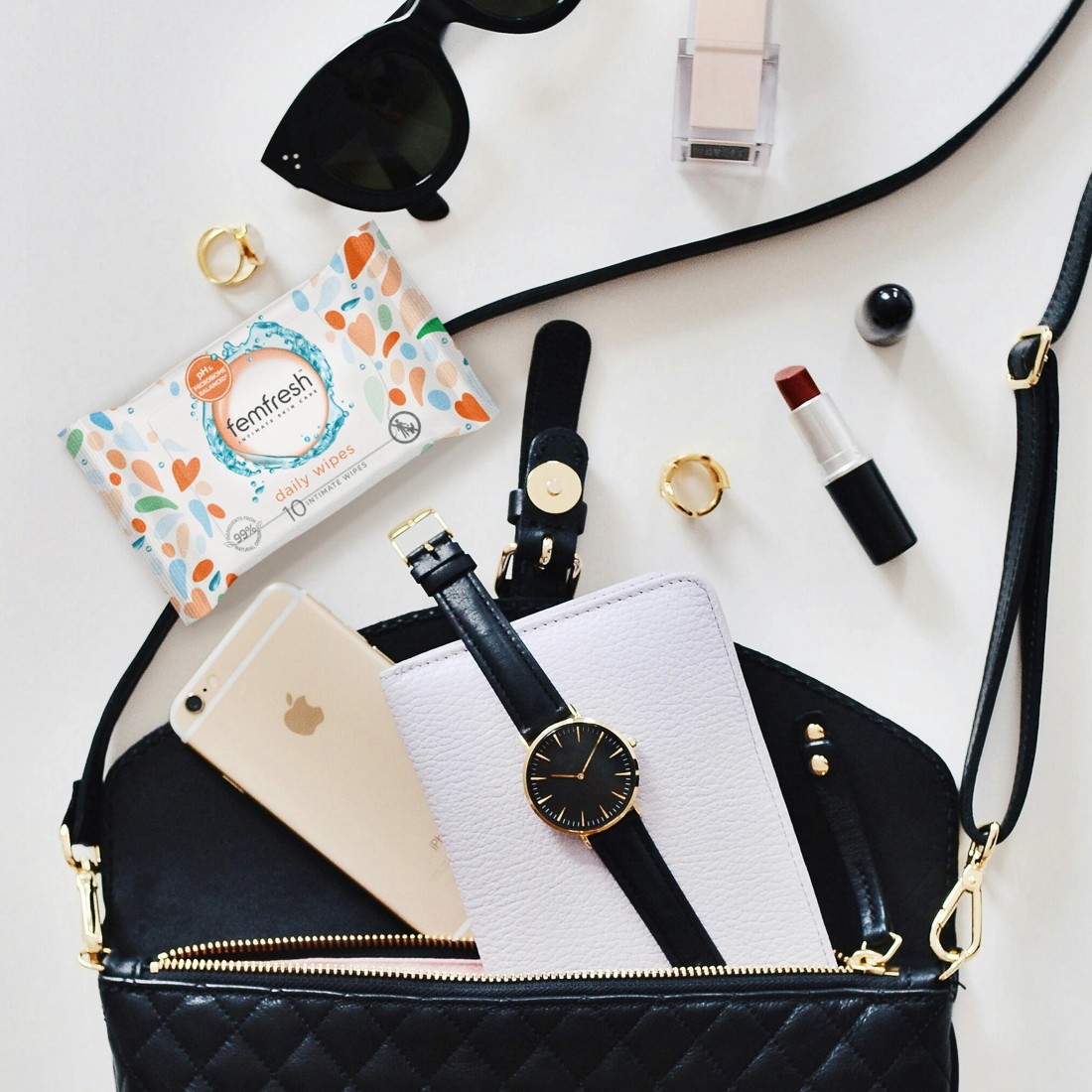 9 10 Pack Femfresh Intimate Skincare Daily Wipes - Aloe Vera and Calendula Extracts, 9 of 9