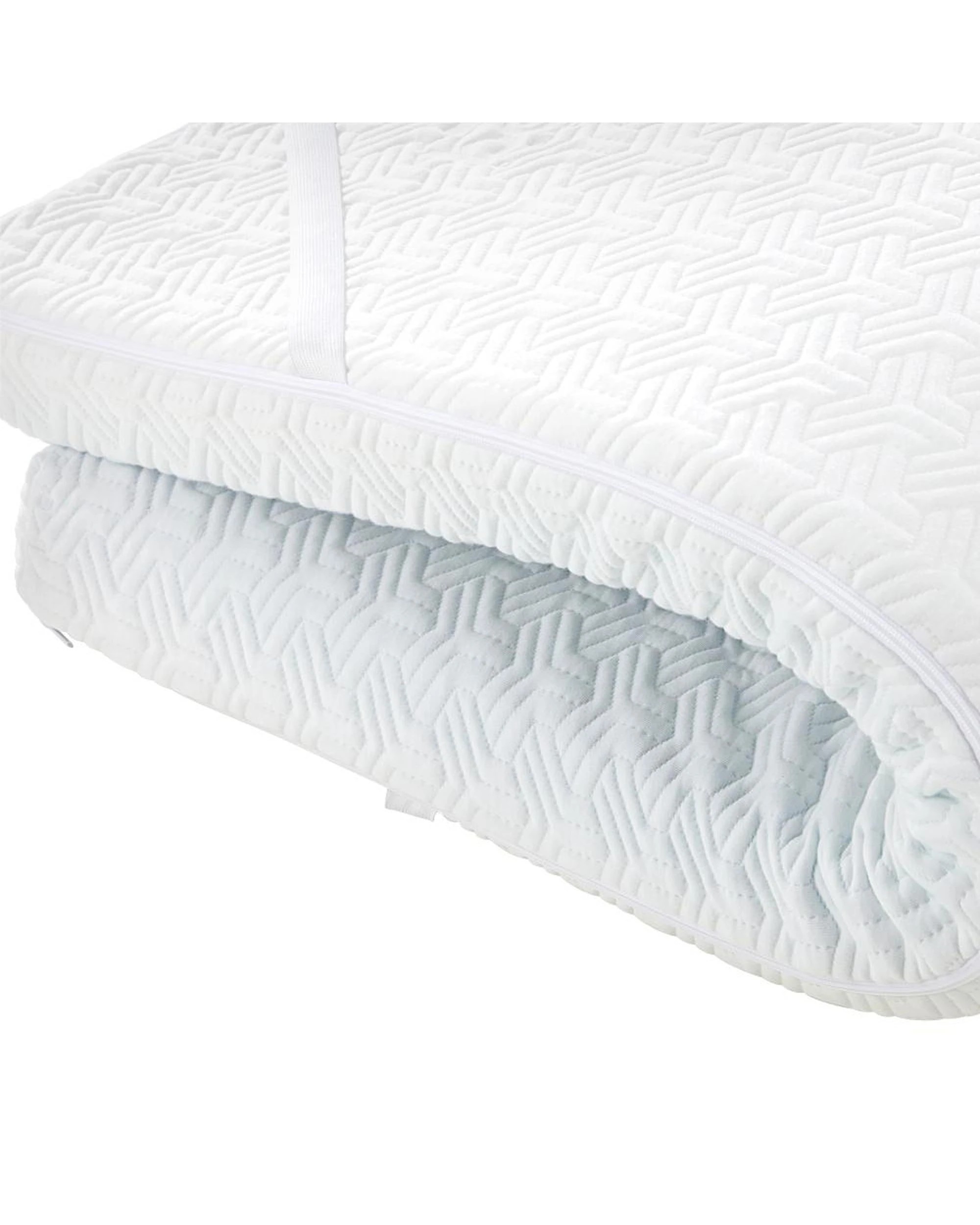 5 Bedra 10cm Reversible Cool Gel Memory Foam Mattress Topper, King, White - White, 5 of 7