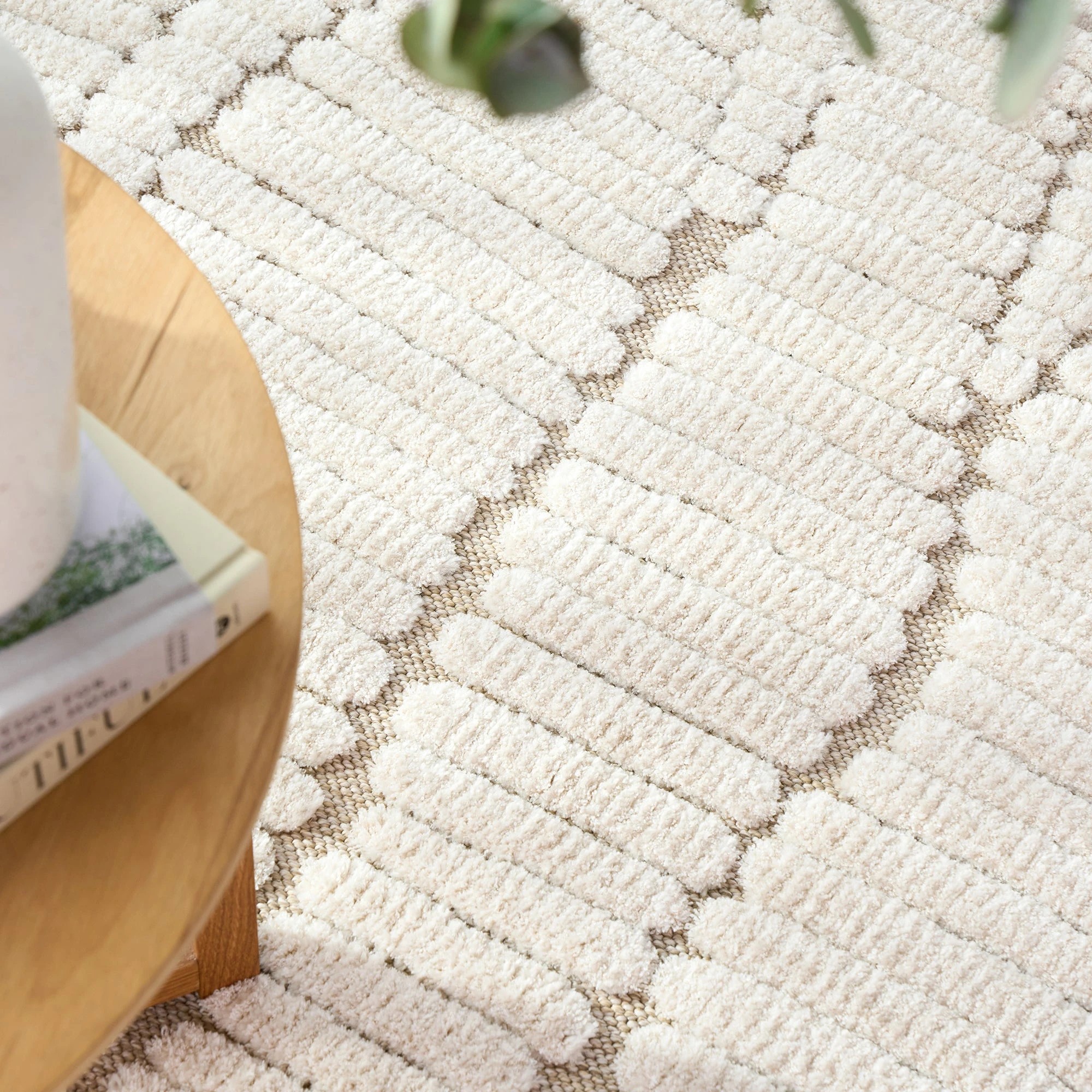 3 Common Ground Rugs Belmonte Fossil 340x240cm - Extra Large Floor Rug - White, 3 of 8