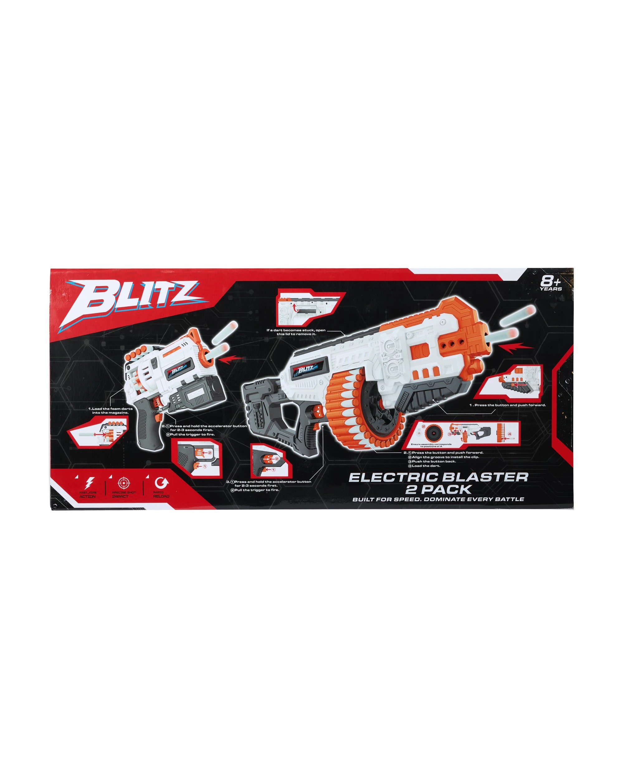 9 2 Pack Blitz Electric Blasters, 9 of 9