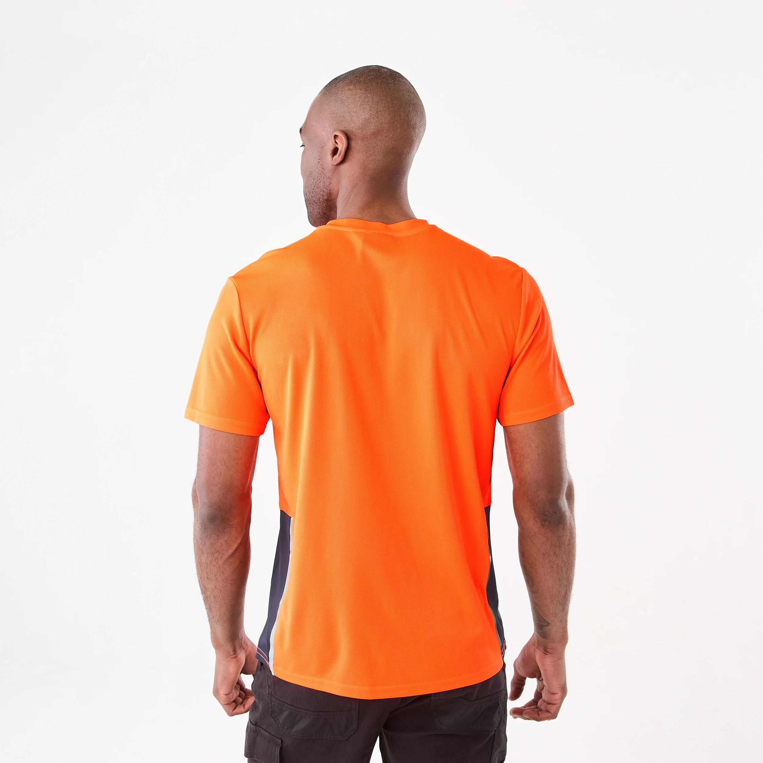 3 Workwear Short Sleeve Cool T-Shirt SAFETY ORANGE, 3 of 7