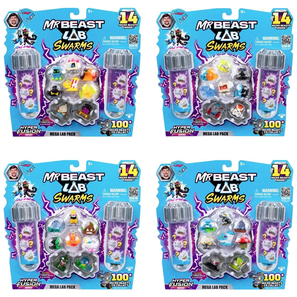 1 14 Pack MrBeast Lab Swarms S3 Mega Lab Playset - Assorted, 1 of 10