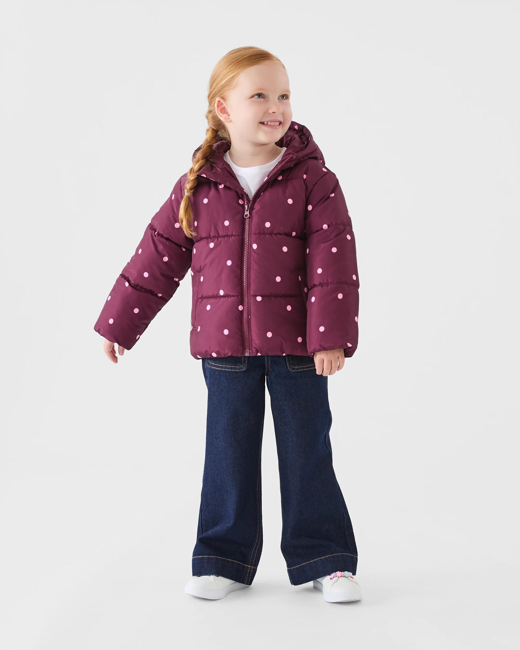 7 Puffer Jacket Maron Dots, 7 of 8
