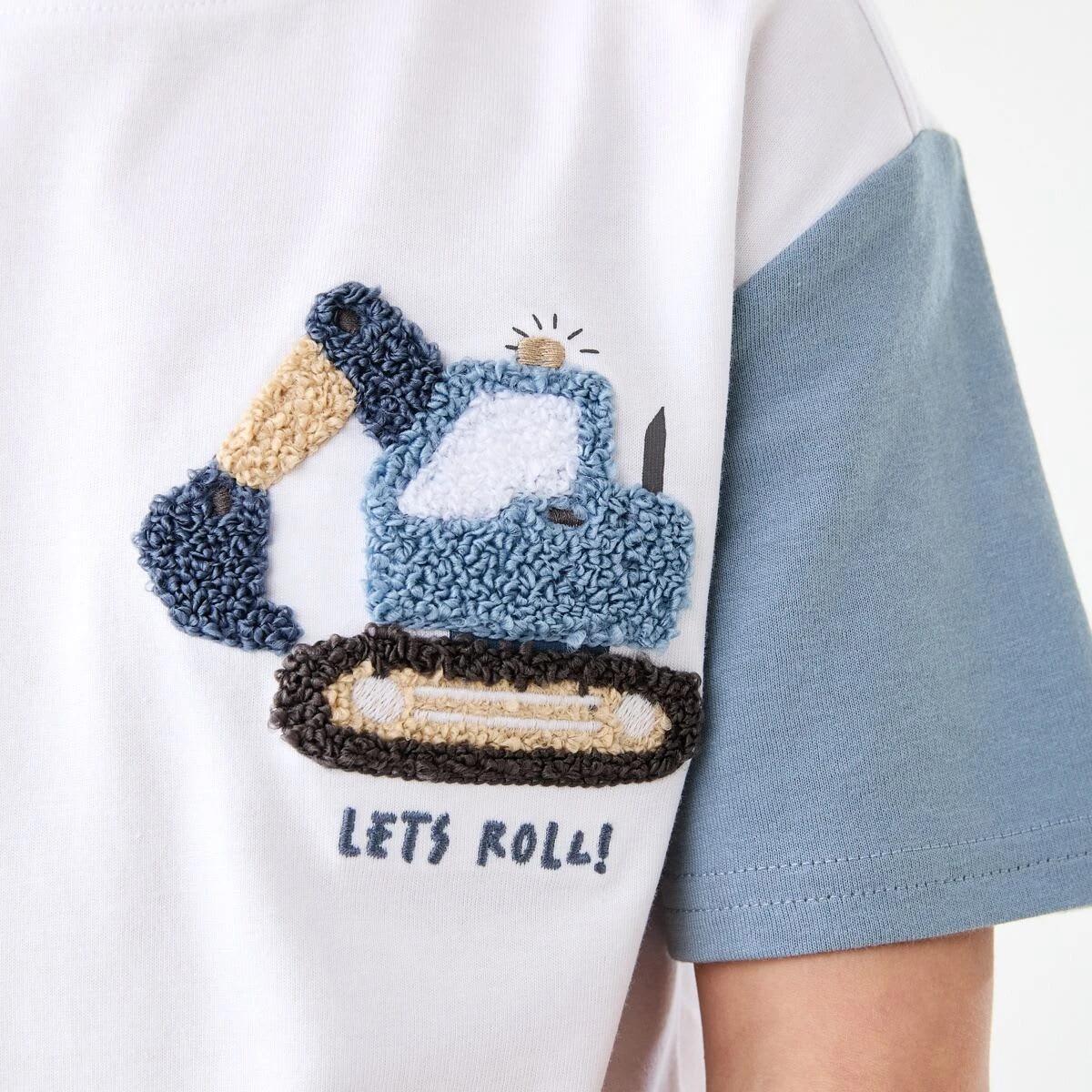 4 Boucle T-shirt BEIGE LETS ROLL BOUCLE DIGGER, 4 of 6