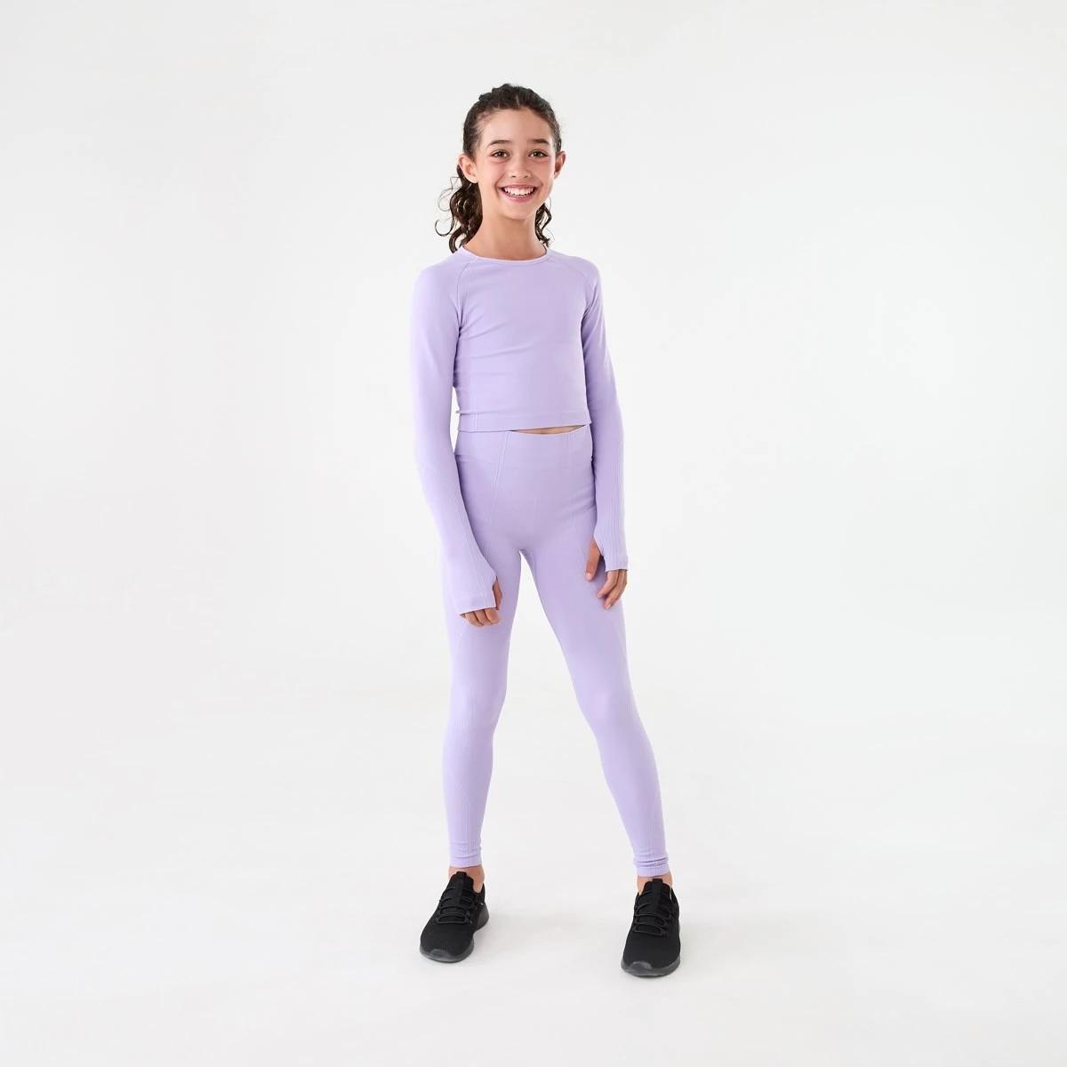 6 Active Long Sleeve Seamfree Top Ptl Purple, 6 of 9