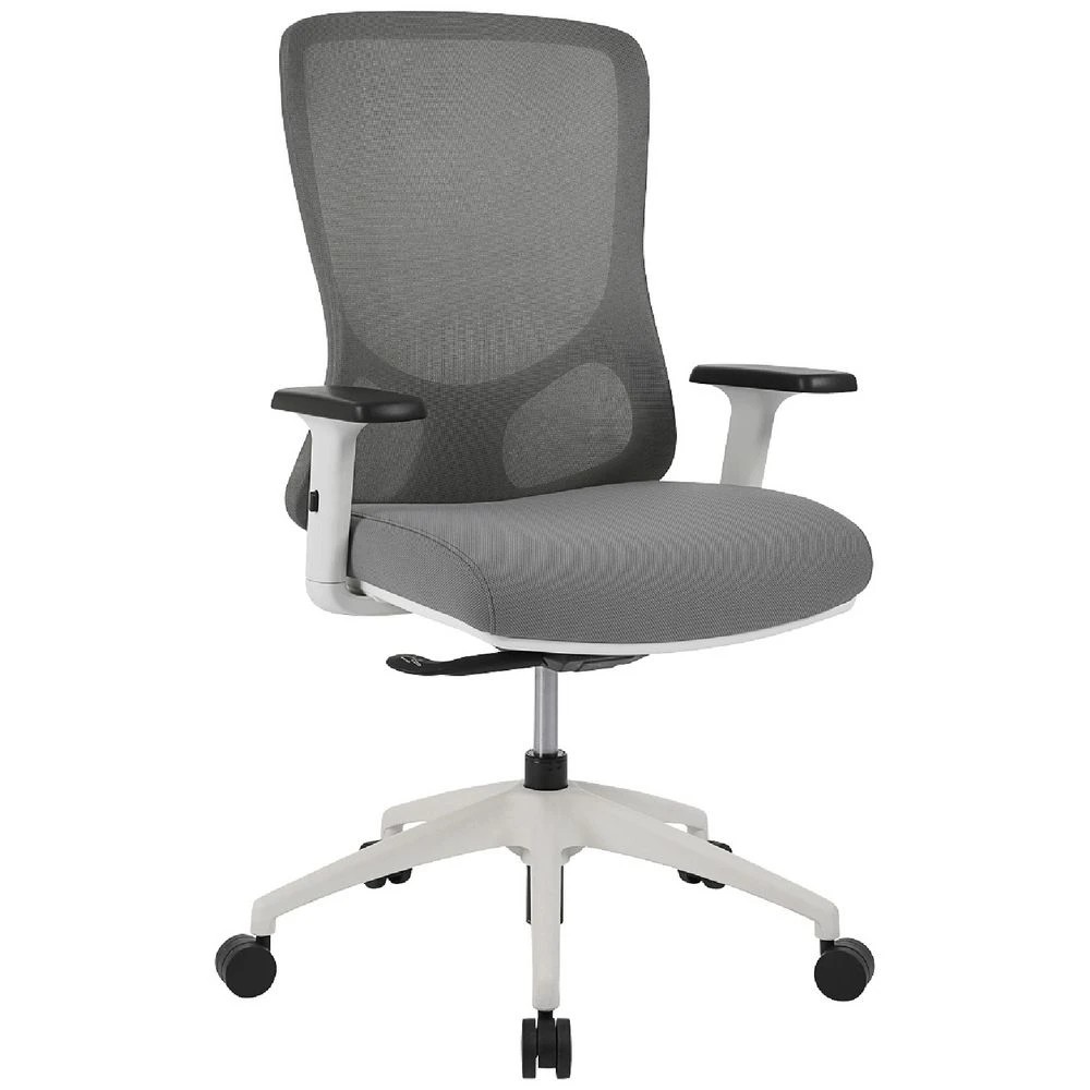 1 J.Burrows Halifax Ergonomic Chair Grey/White Ergonomic Chairs and Desk Chairs, 1 of 10