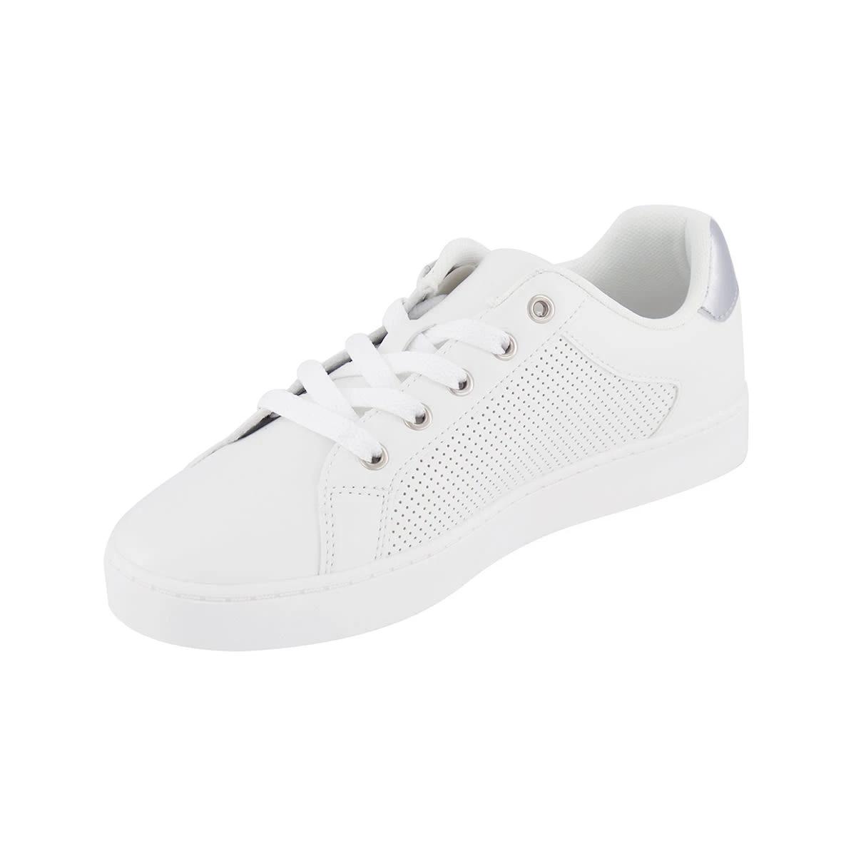 3 Lace-up Perforated Sneakers White, 3 of 5