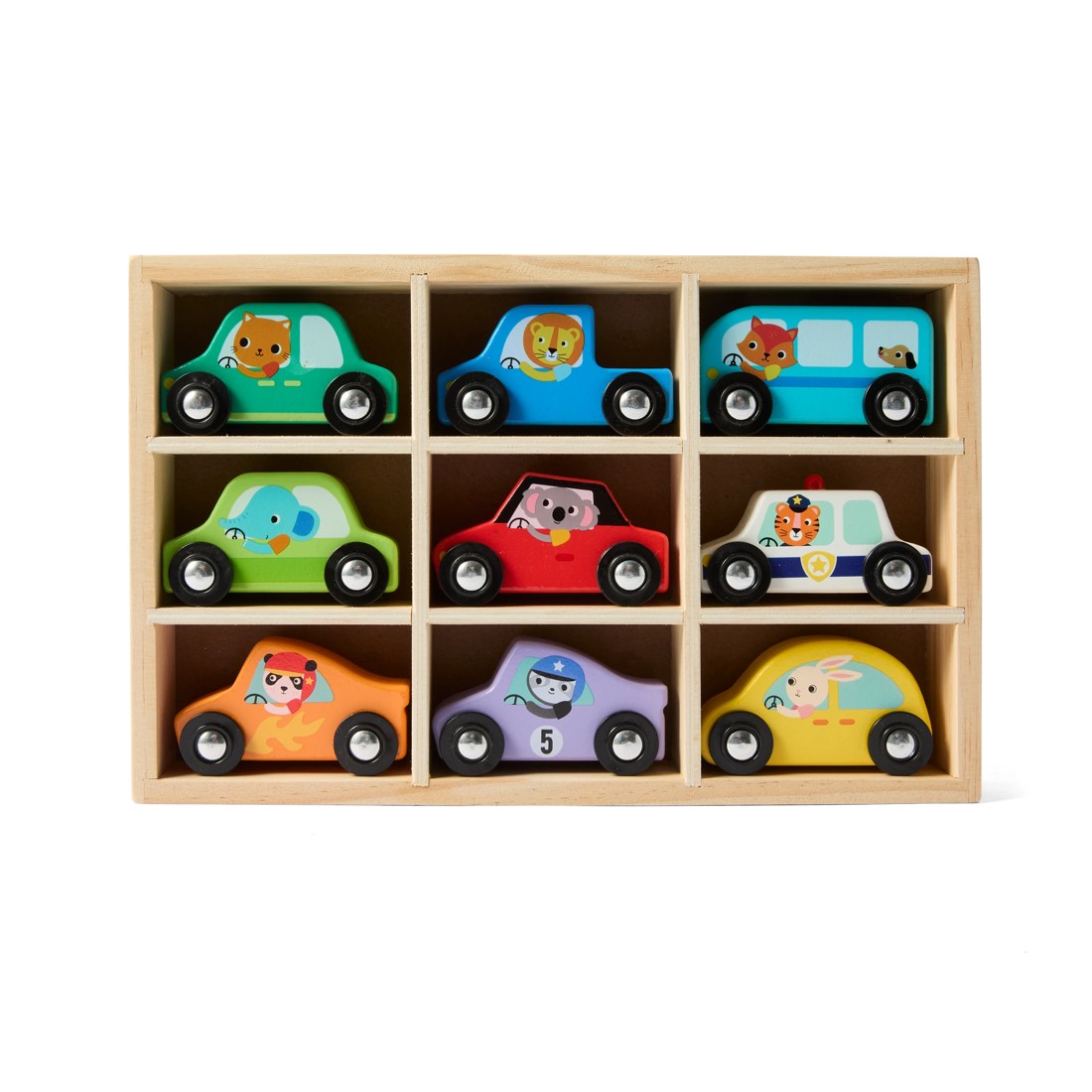 4 Wooden Car Set, 4 of 10