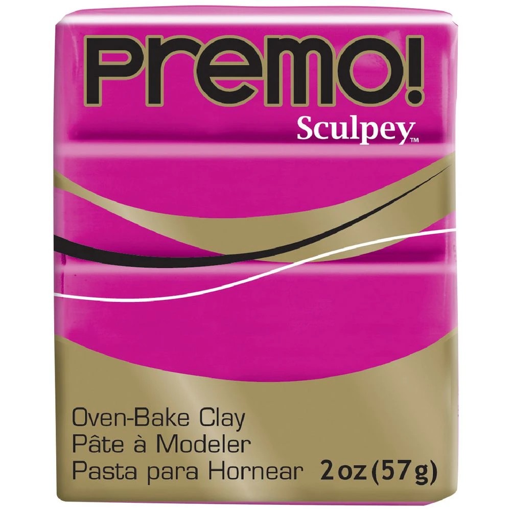 1 Sculpey Premo Modelling Clay Fuchsia 57g, 1 of 3