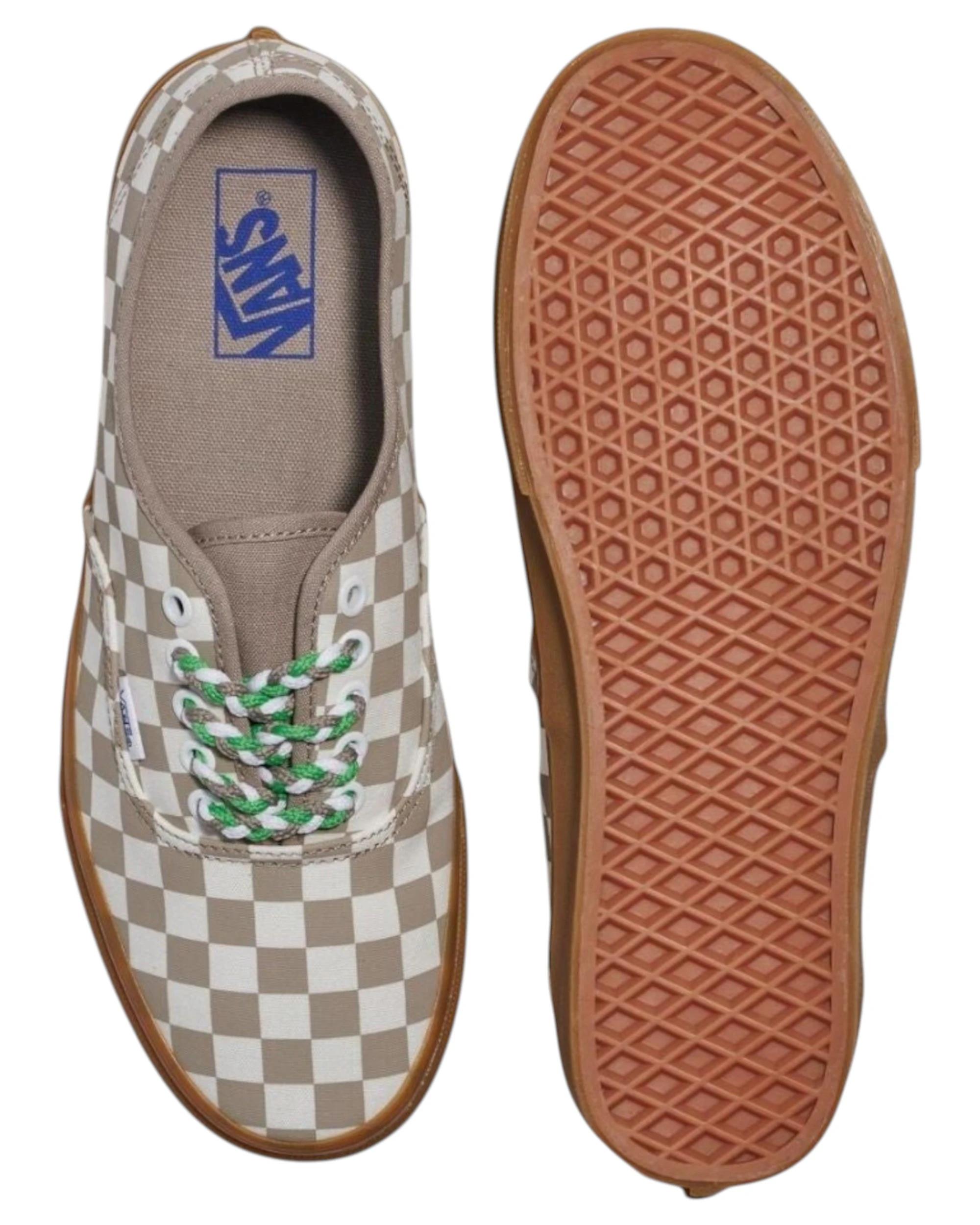 3 Vans Mens Authentic Checkerboard Moon Rock Grey Lace Up Shoes GREY, 3 of 4
