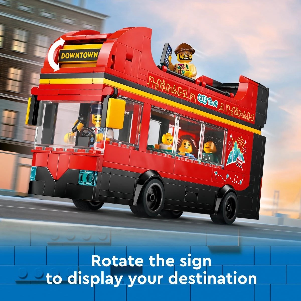 6 LEGO City Great Vehicles Red Double-Decker Sightseeing Bus 60407, 6 of 10