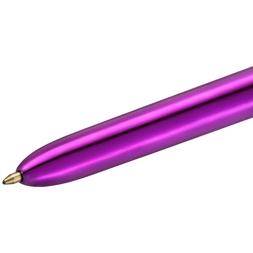 5 BIC 4 Colours Shine Ballpoint Pen Purple, 5 of 6