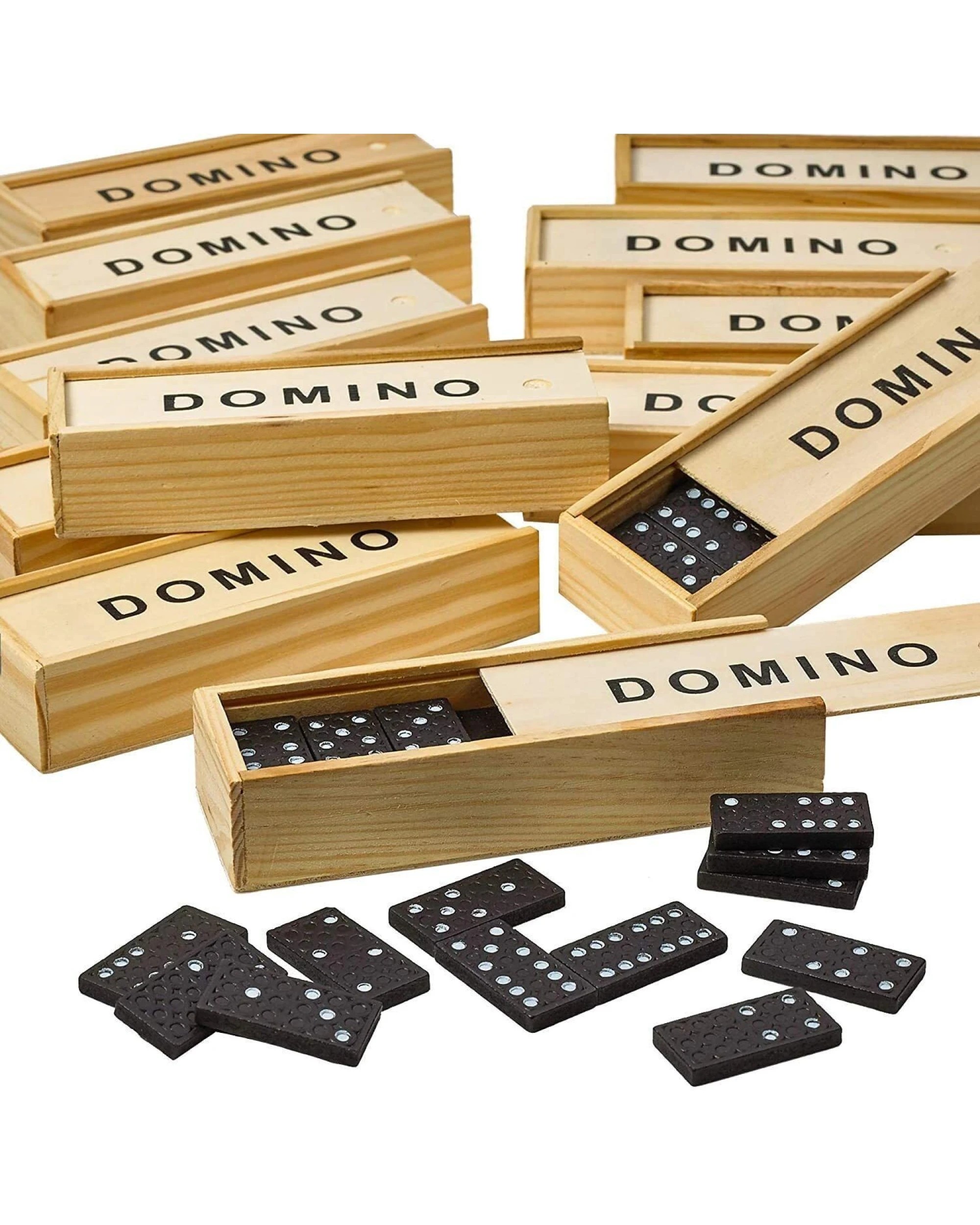 2 BR Toys Domino Set Wooden Box Kids Children Traditional Toy, 2 of 9
