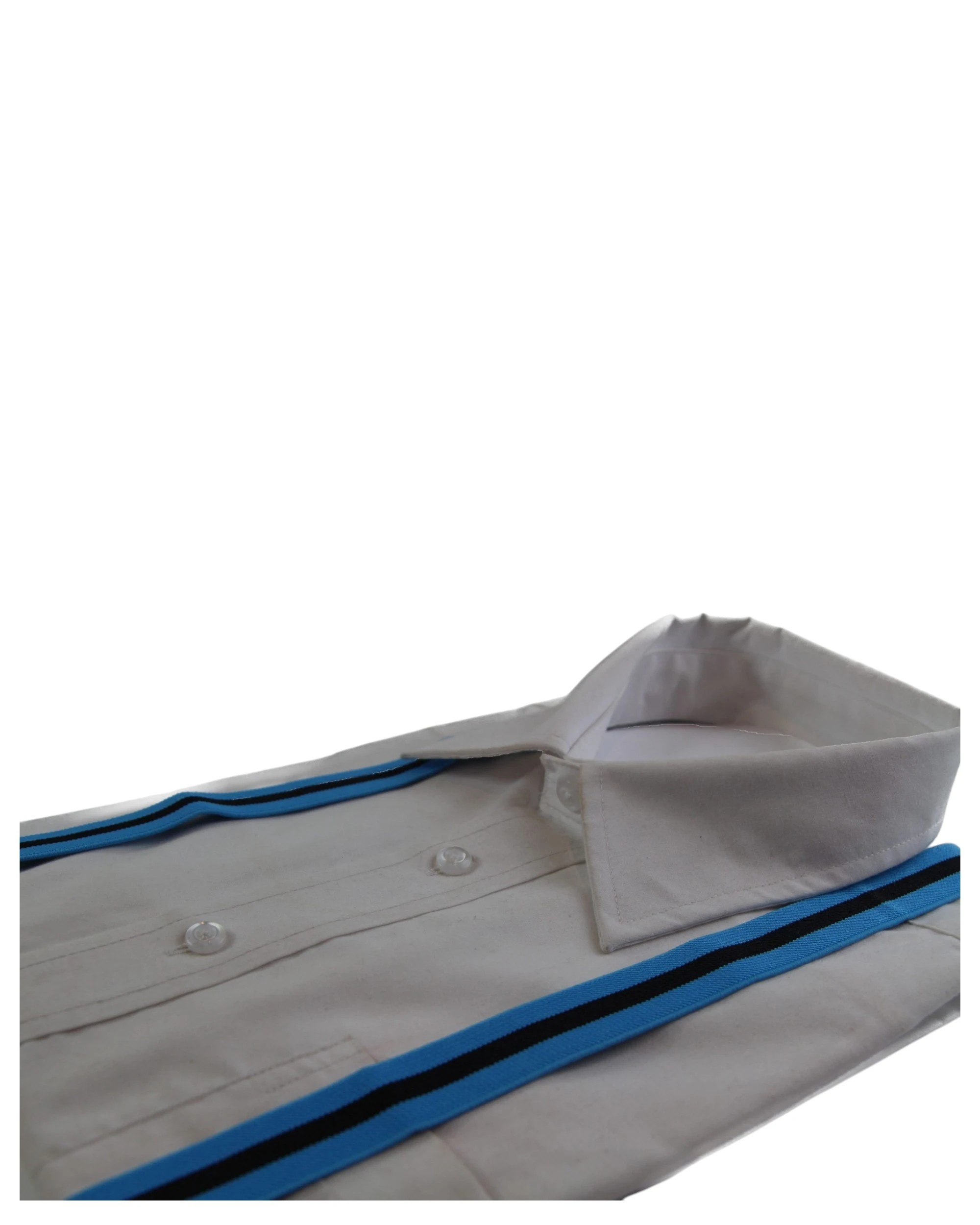 3 Zasel Boys Adjustable Light Blue & Thick Black Striped Patterned Suspenders - Multi, 3 of 3