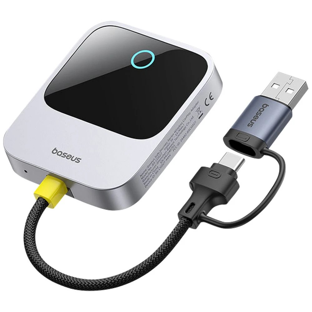1 Baseus Safe Journey  Wireless CarPlay Adapter Black, 1 of 5
