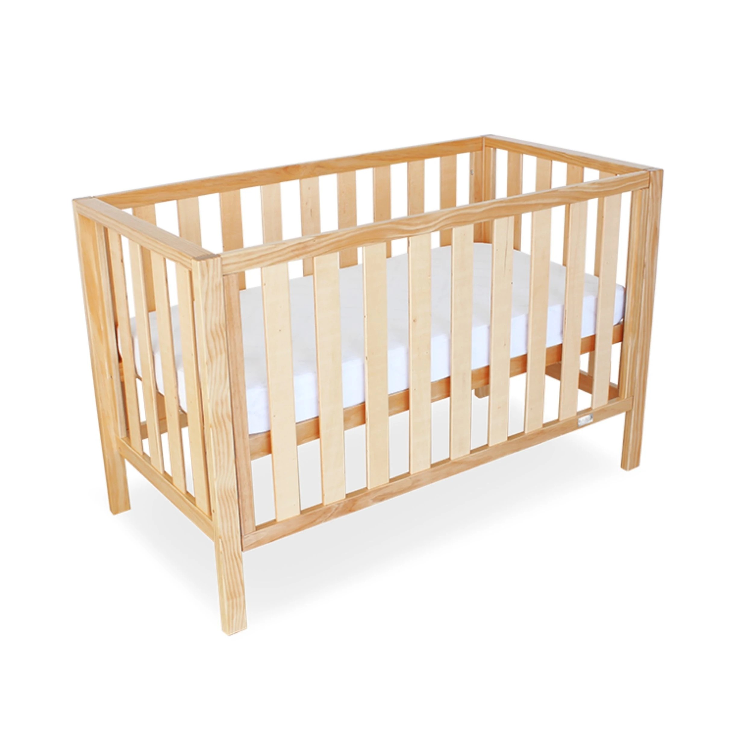 1 Babyhood Mali Compact Cot - Natural, 1 of 3