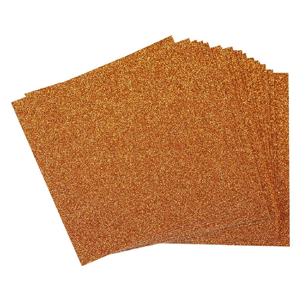 2 Qcut Specialty Cardstock Imperial Topaz Glitter 20 Pack, 2 of 2