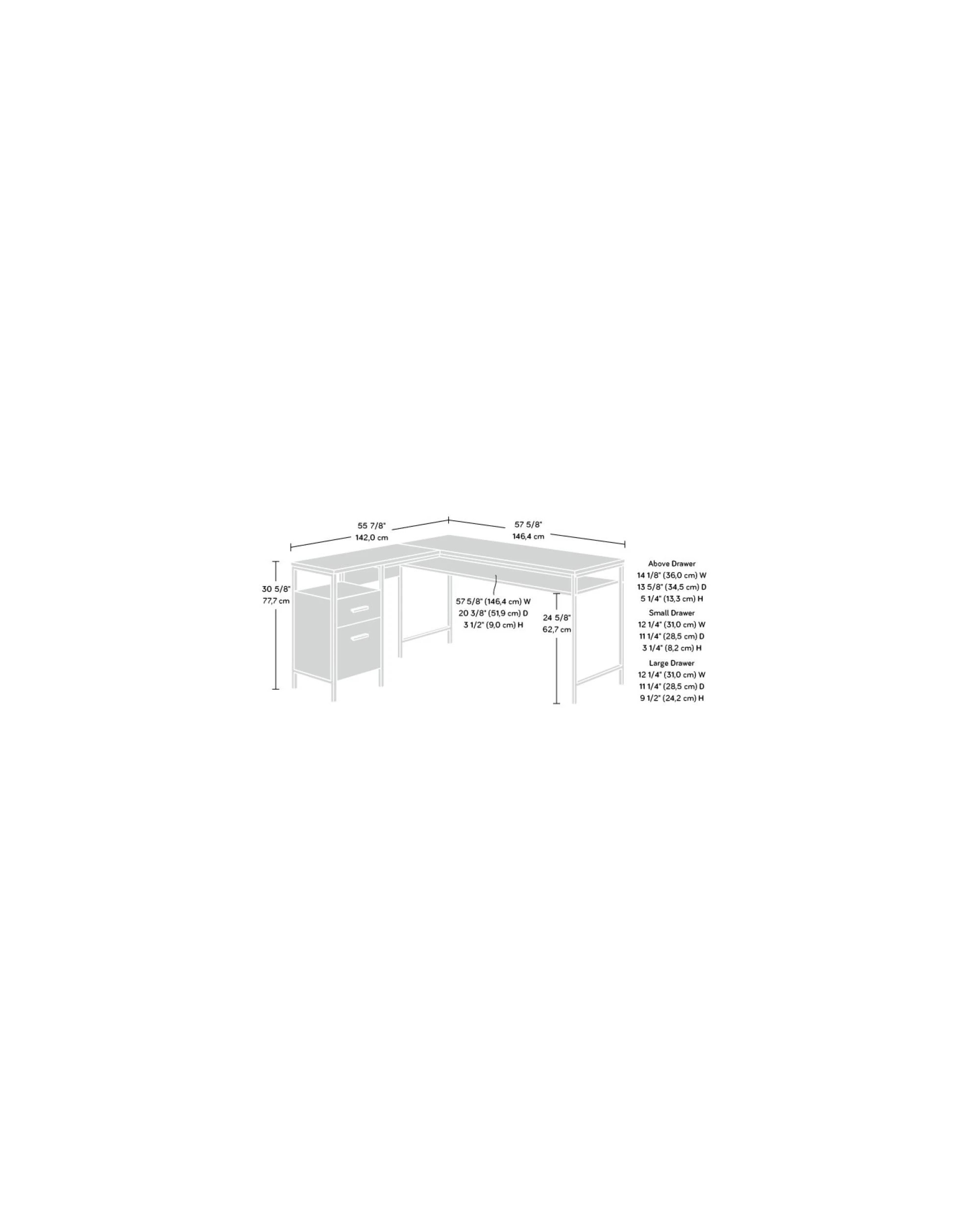 10 Sauder Corner L Desk Slate and Black, 10 of 10