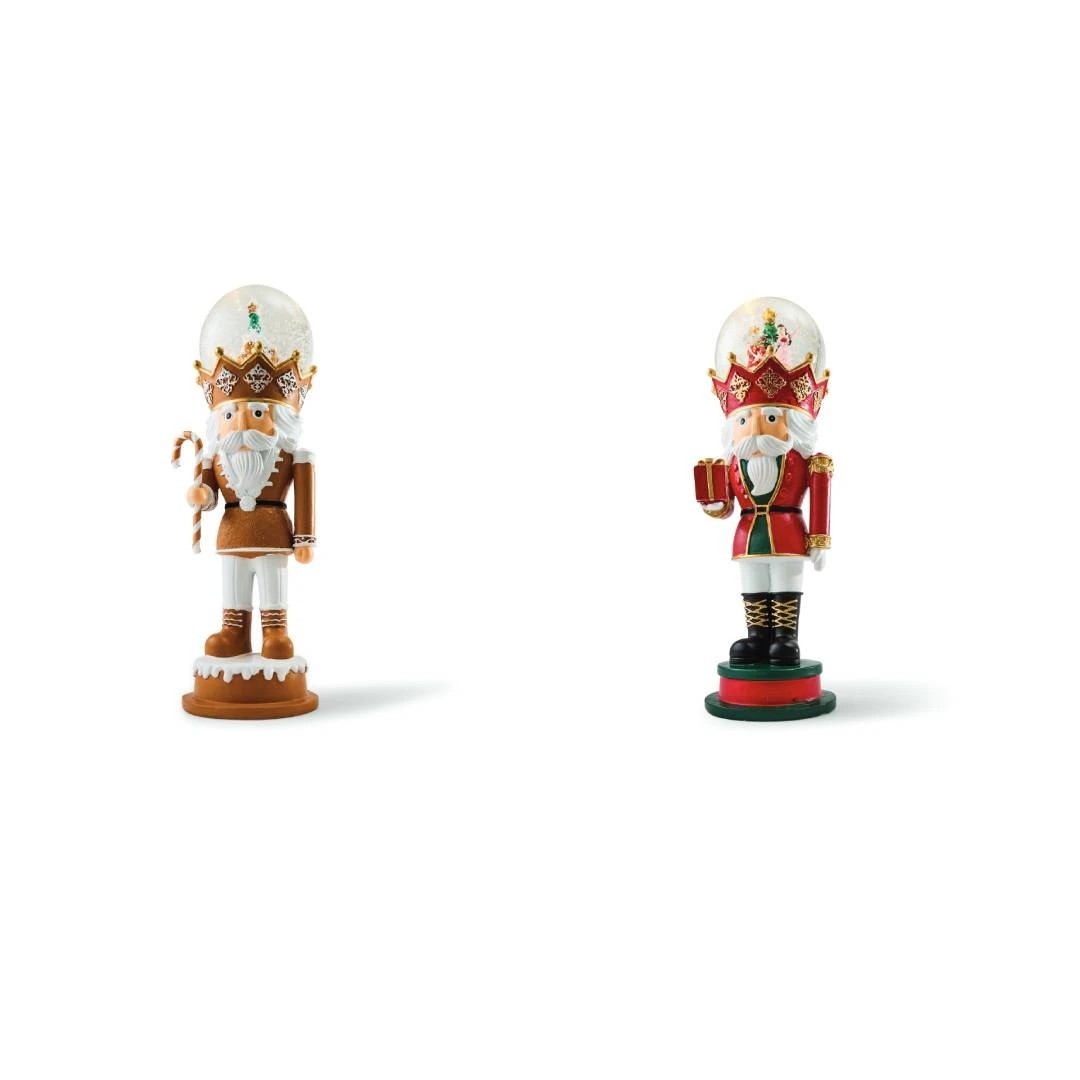 2 Light and Sound Nutcracker Snow Globe - Assorted, 2 of 8