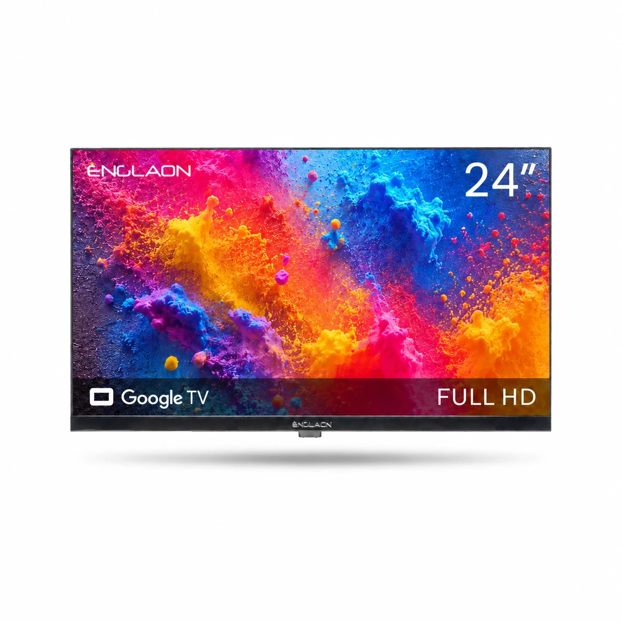 1 ENGLAON 24” FULL HD 12V Google TV Android 14, Built-in Google Cast & Bluetooth - Black, 1 of 5
