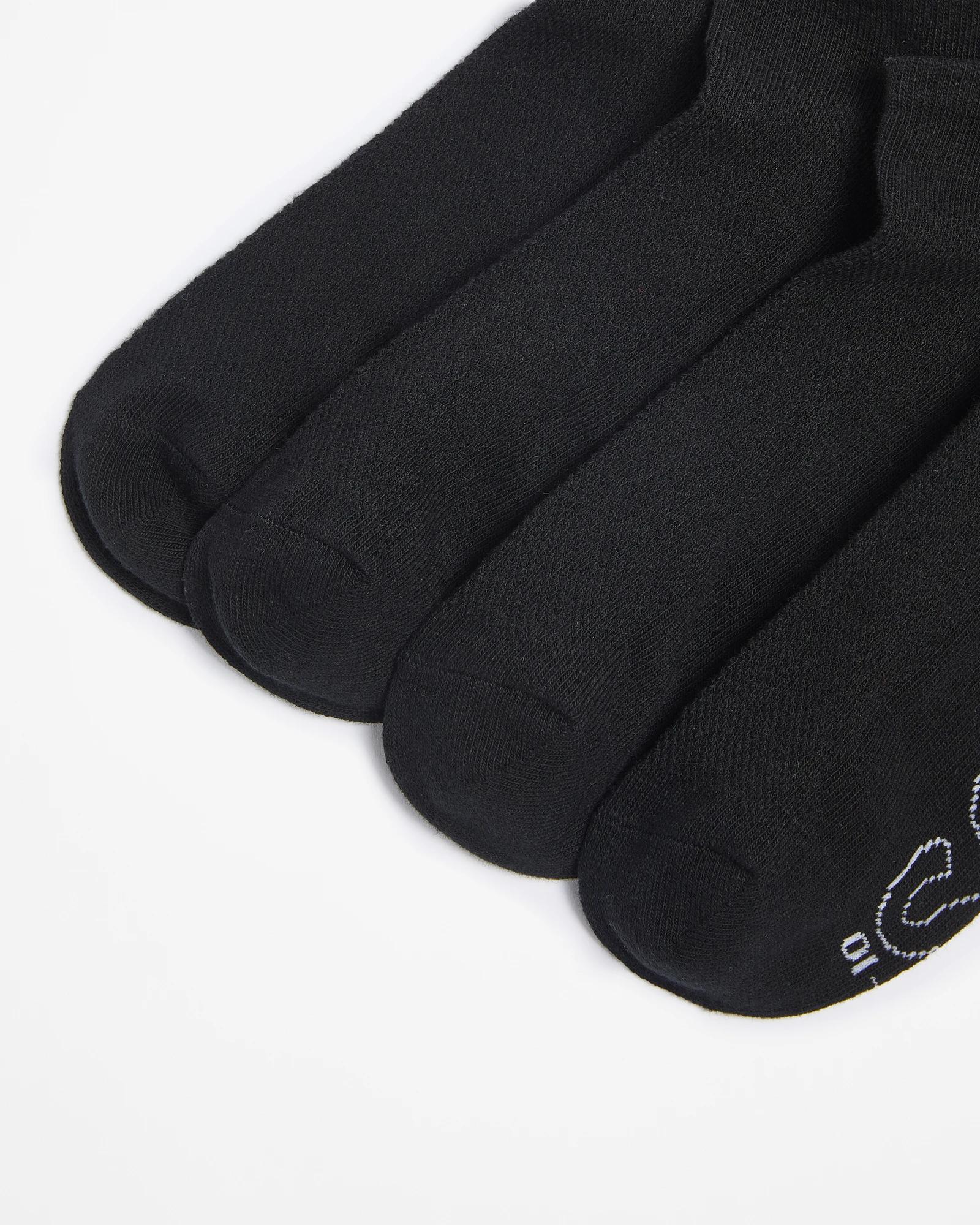 2 Australian Cotton 4 Pack Trainer Low Cut Socks - Bonds BLACK, 2 of 3