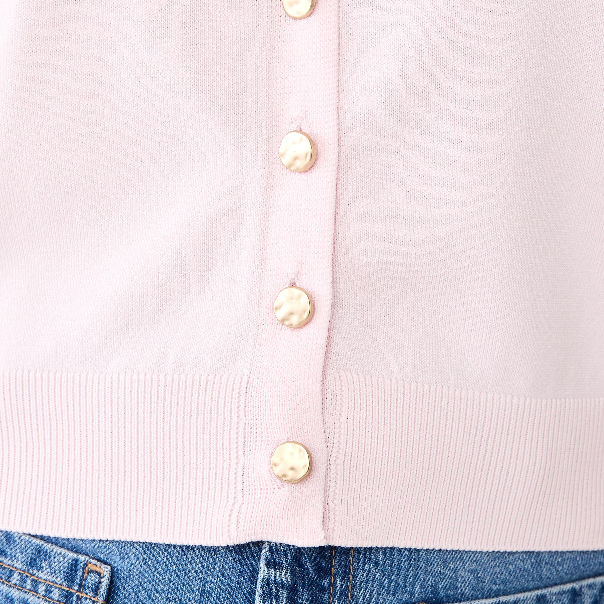 7 Puff Sleeve Button Up Top SOFT BLOSSOM, 7 of 7