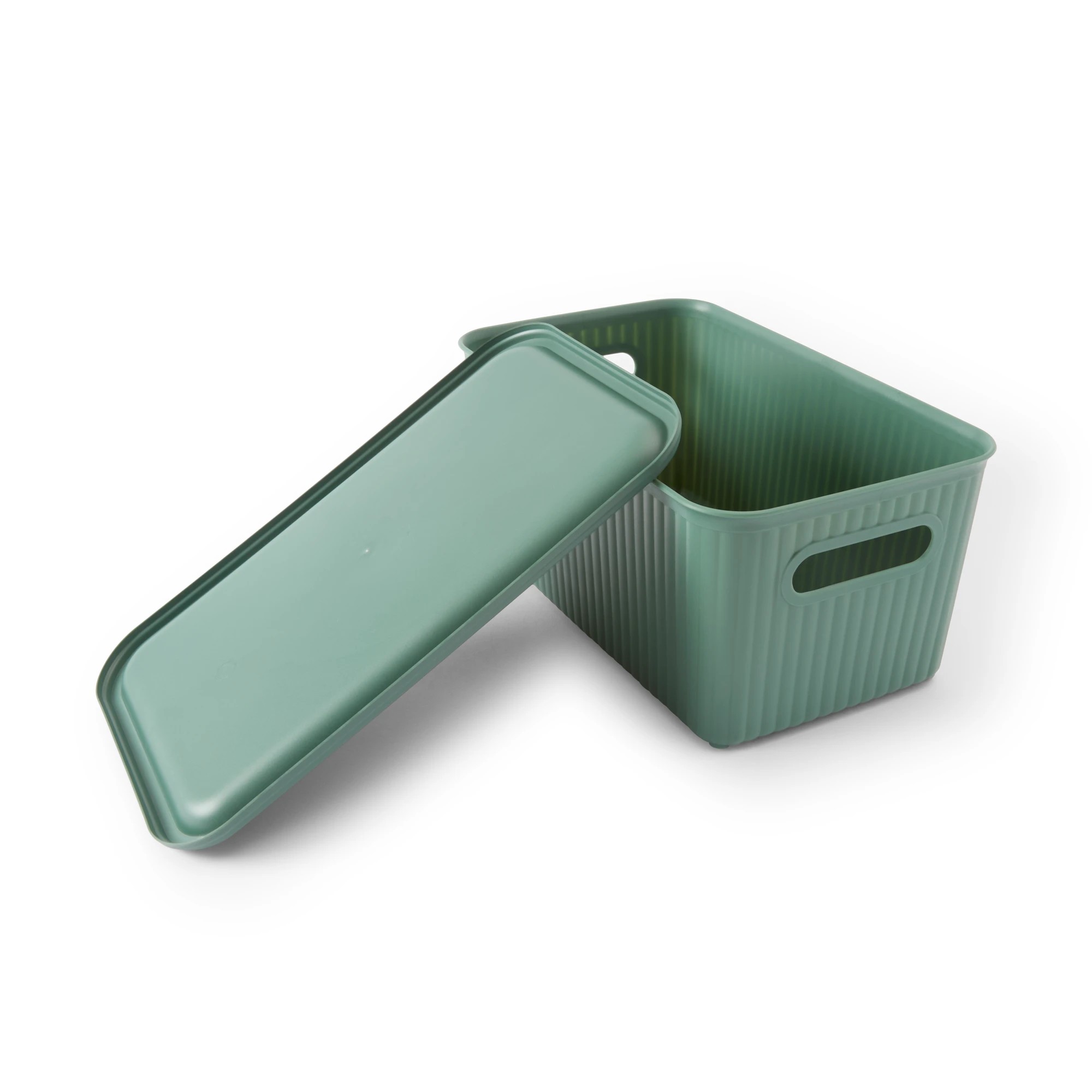 6 5L Ribbed Container - Green, 6 of 9