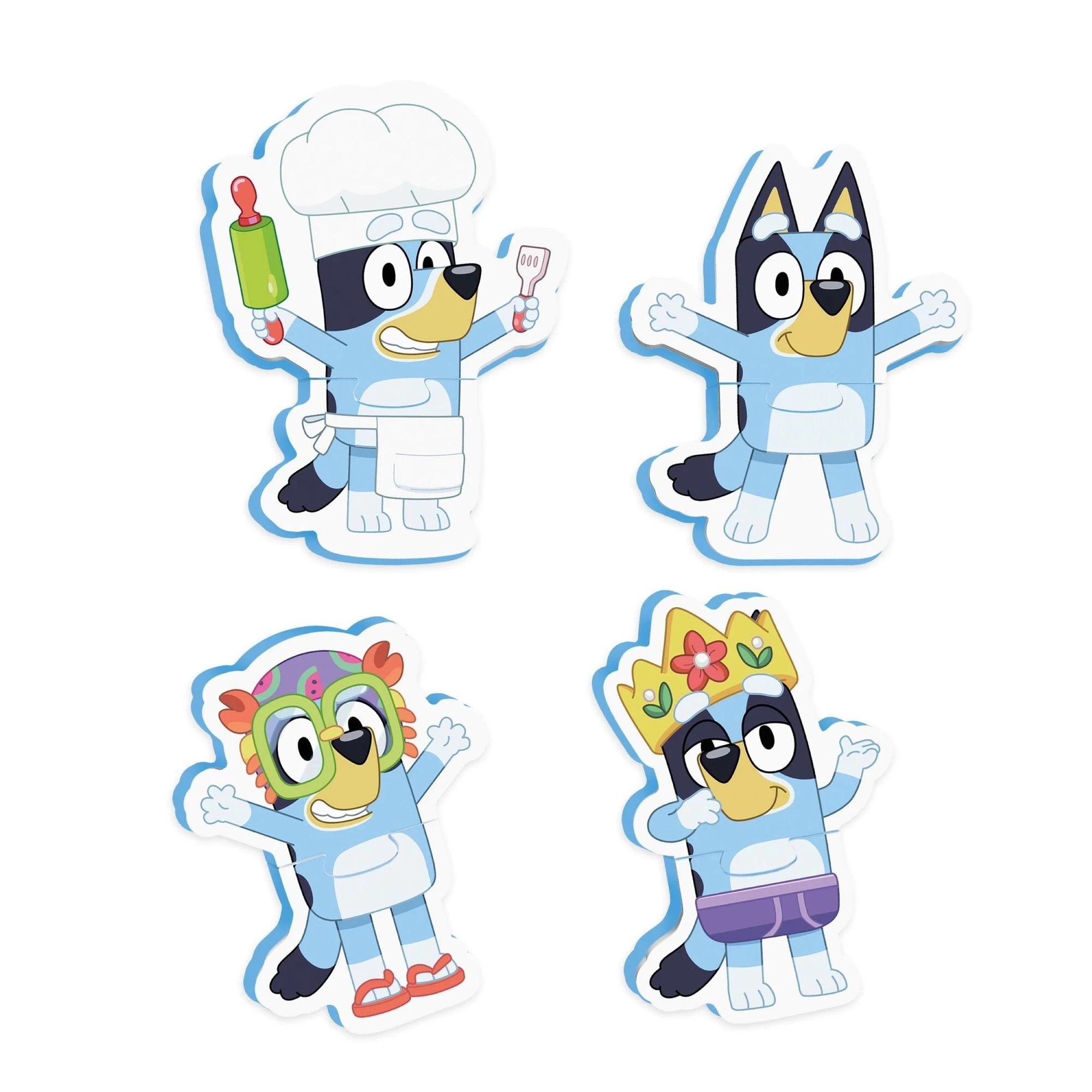 5 Bluey Bath Puzzle Set 8 Piece
 - Blue, 5 of 5