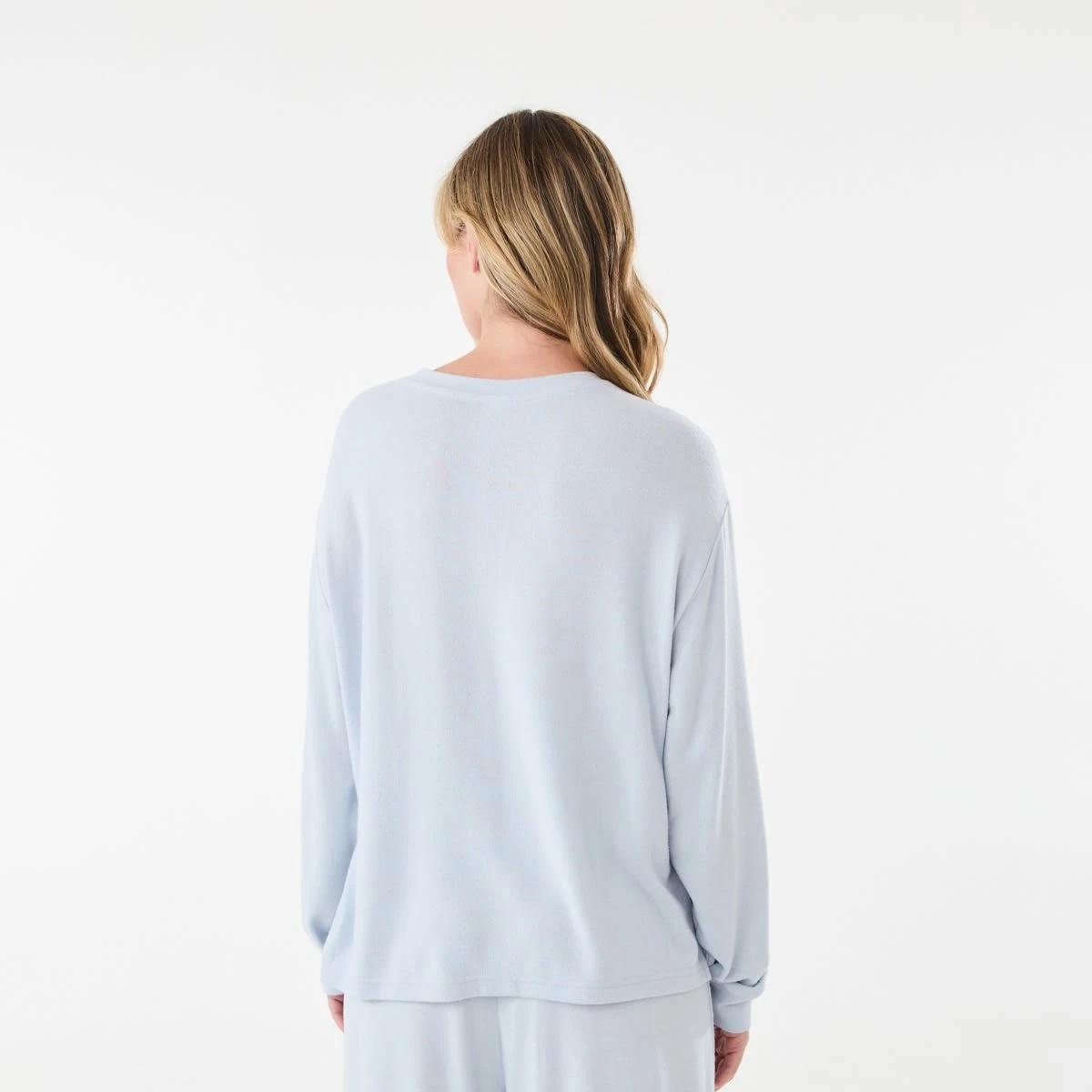 3 Long Sleeve Supersoft Top Blue Marle, 3 of 7