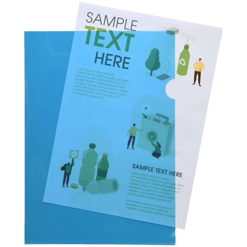 2 J.Burrows Recycled Letter File Single A4 Light Blue, 2 of 2