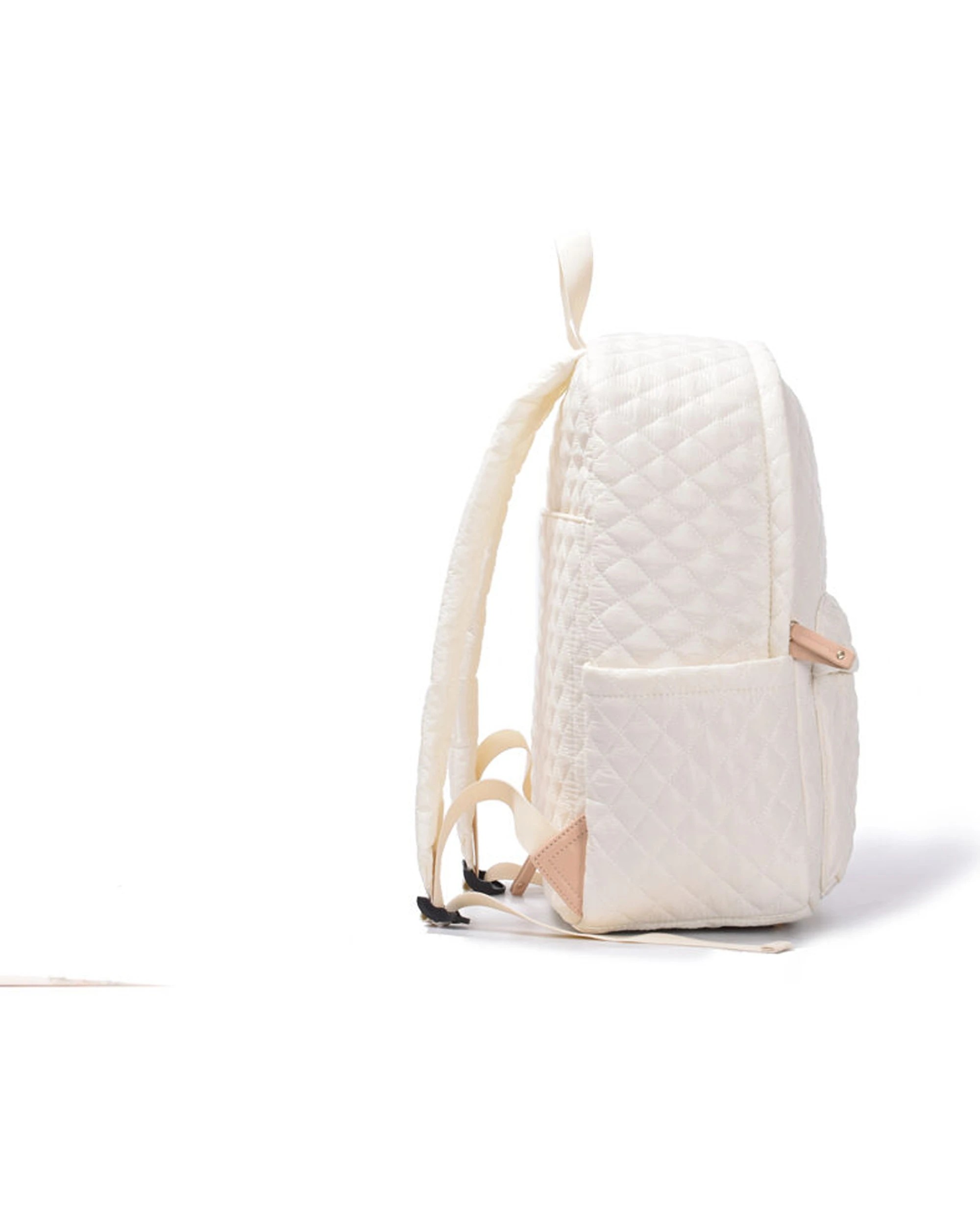 2 Tosca Metro Quilted Oxford Travel 15" Laptop Backpack - Beige, 2 of 9