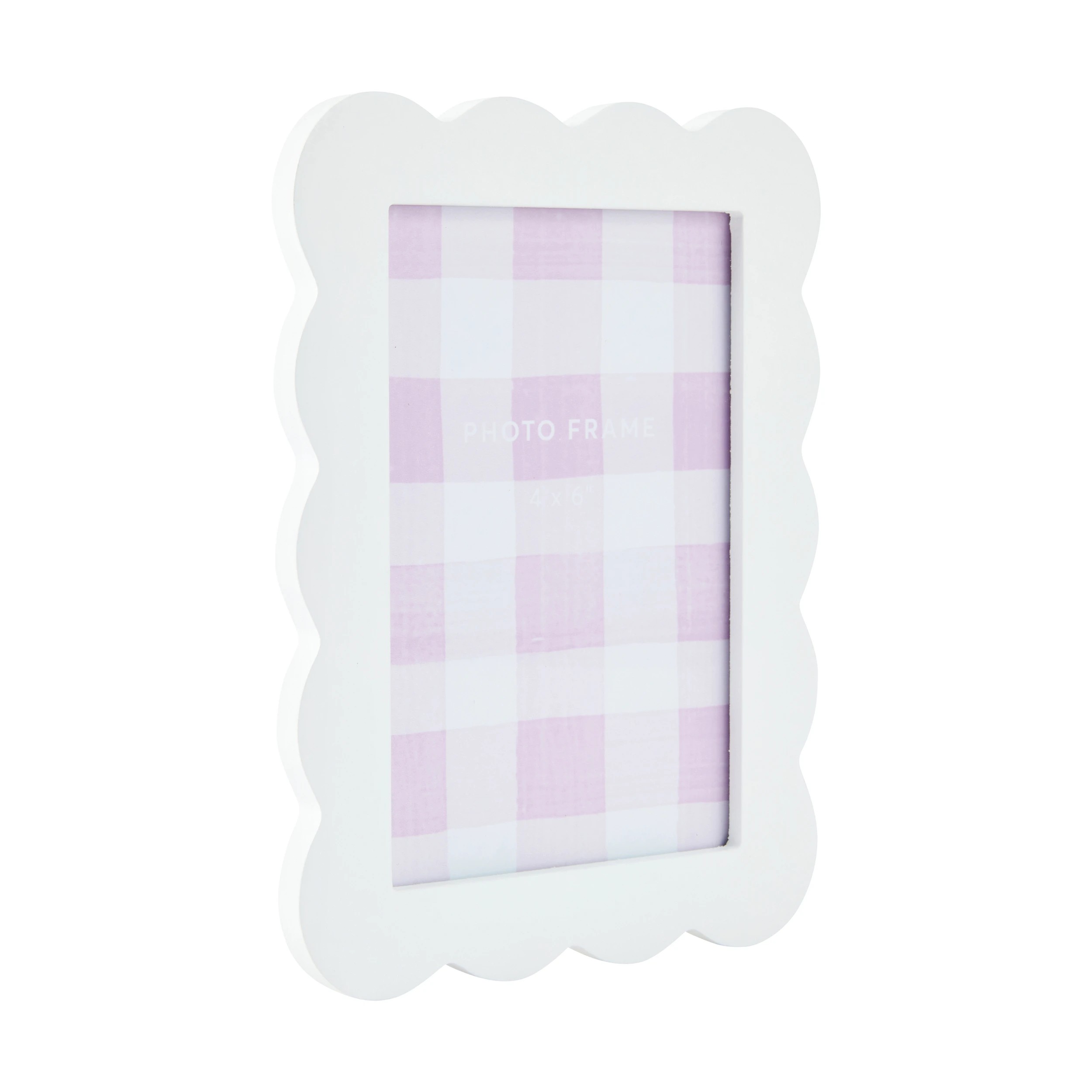 2 Scallop Photo Frame 4in. x 6in. - White, 2 of 4