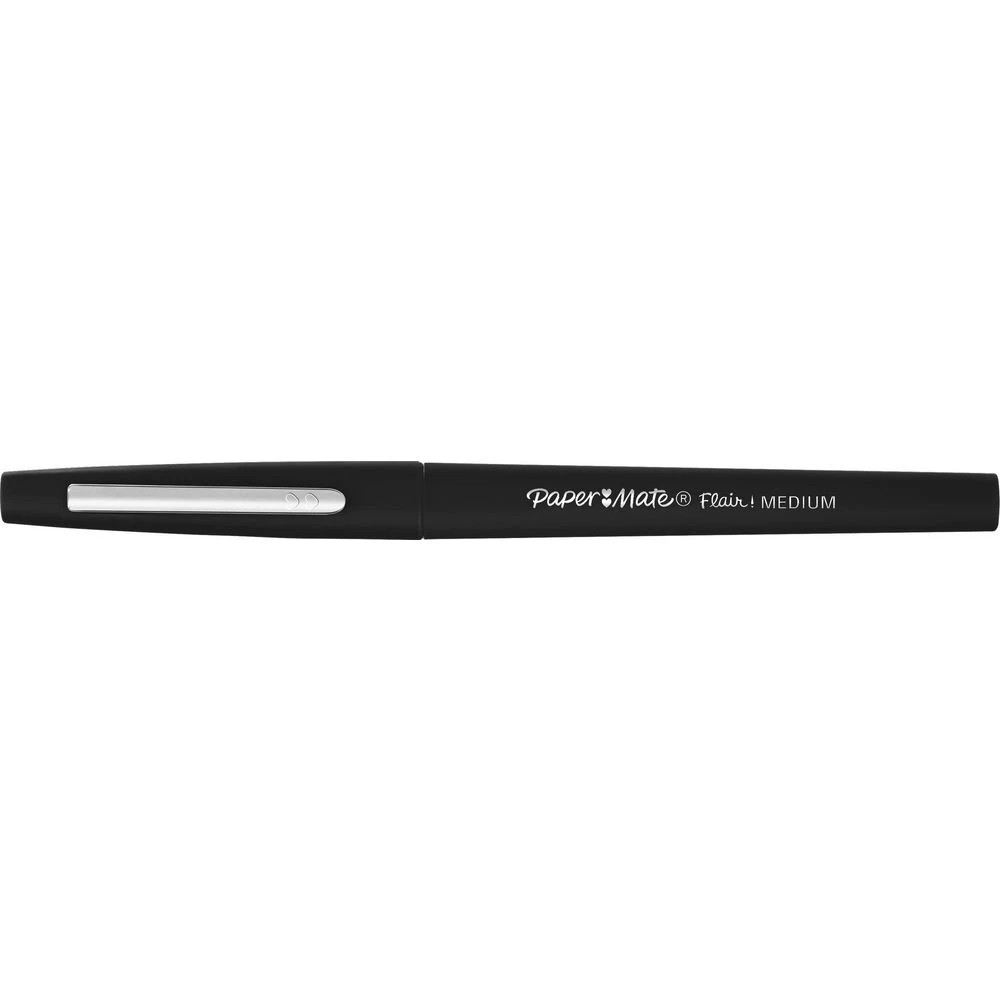 2 Paper Mate Flair Medium Fineliner 0.7mm Black 4 Pack, 2 of 3