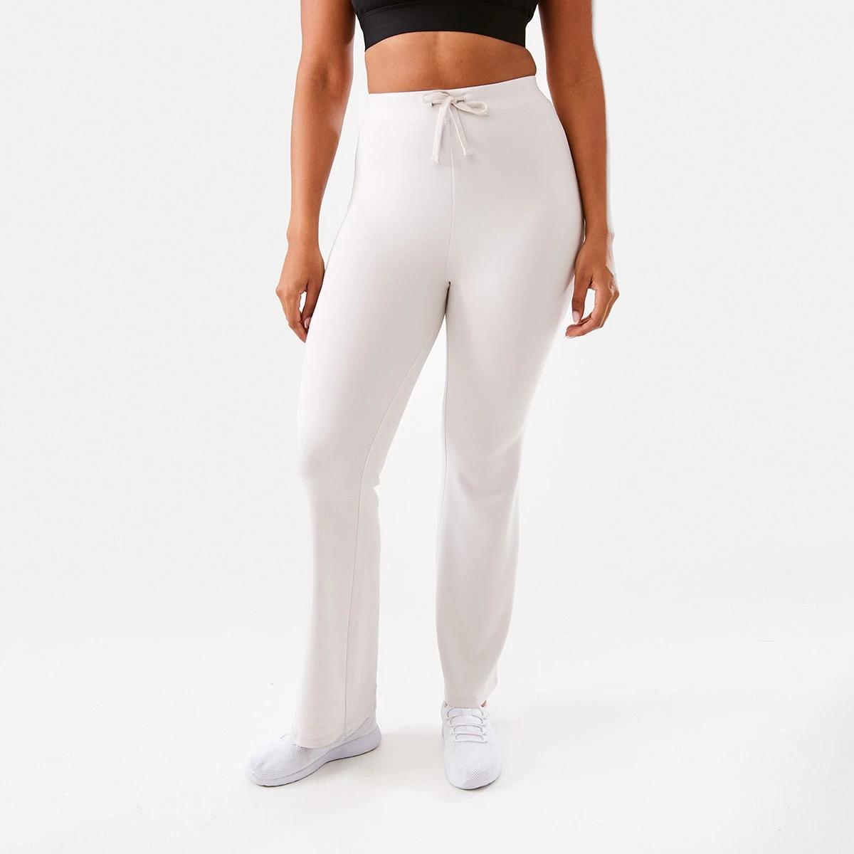 1 Active Womens Kick Flare Trackpants Peak Grey, 1 of 5