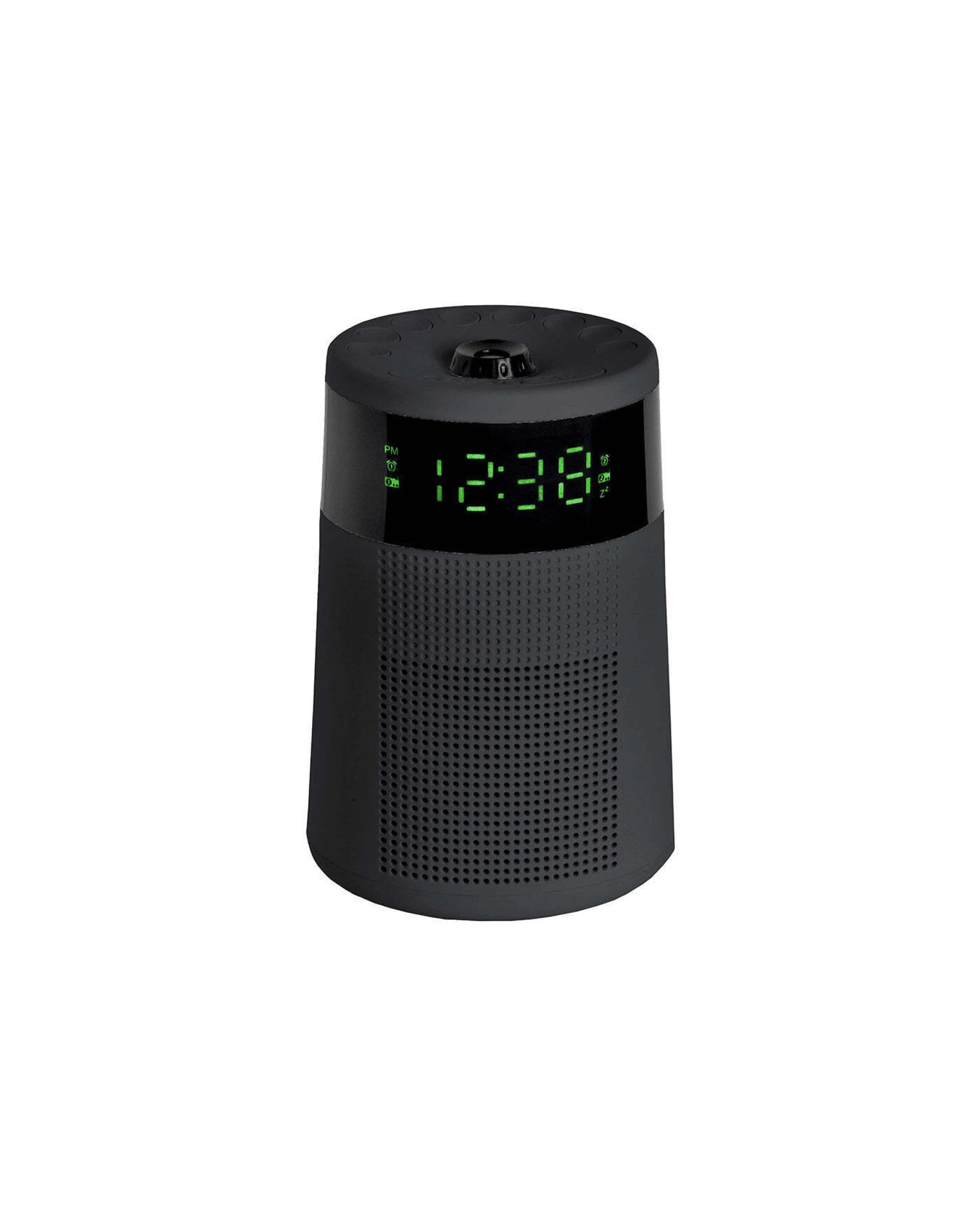 1 Lenoxx Sleek Projector Alarm Clock & Radio - Projects The Time Onto The Ceiling, 1 of 2