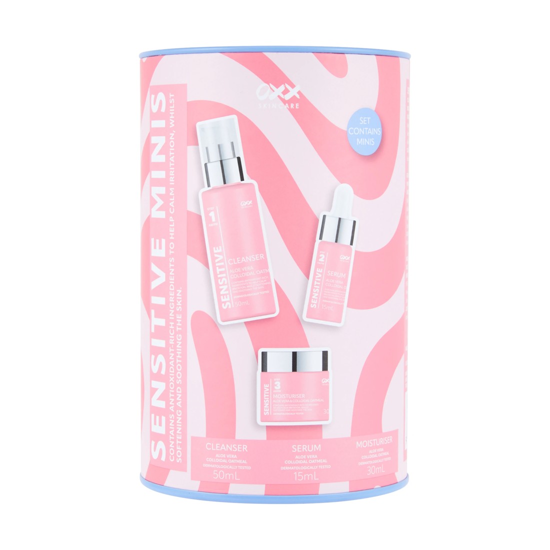 1 OXX Skincare AM/PM Sensitive Minis - Aloe Vera and Colloidal Oatmeal, 1 of 6