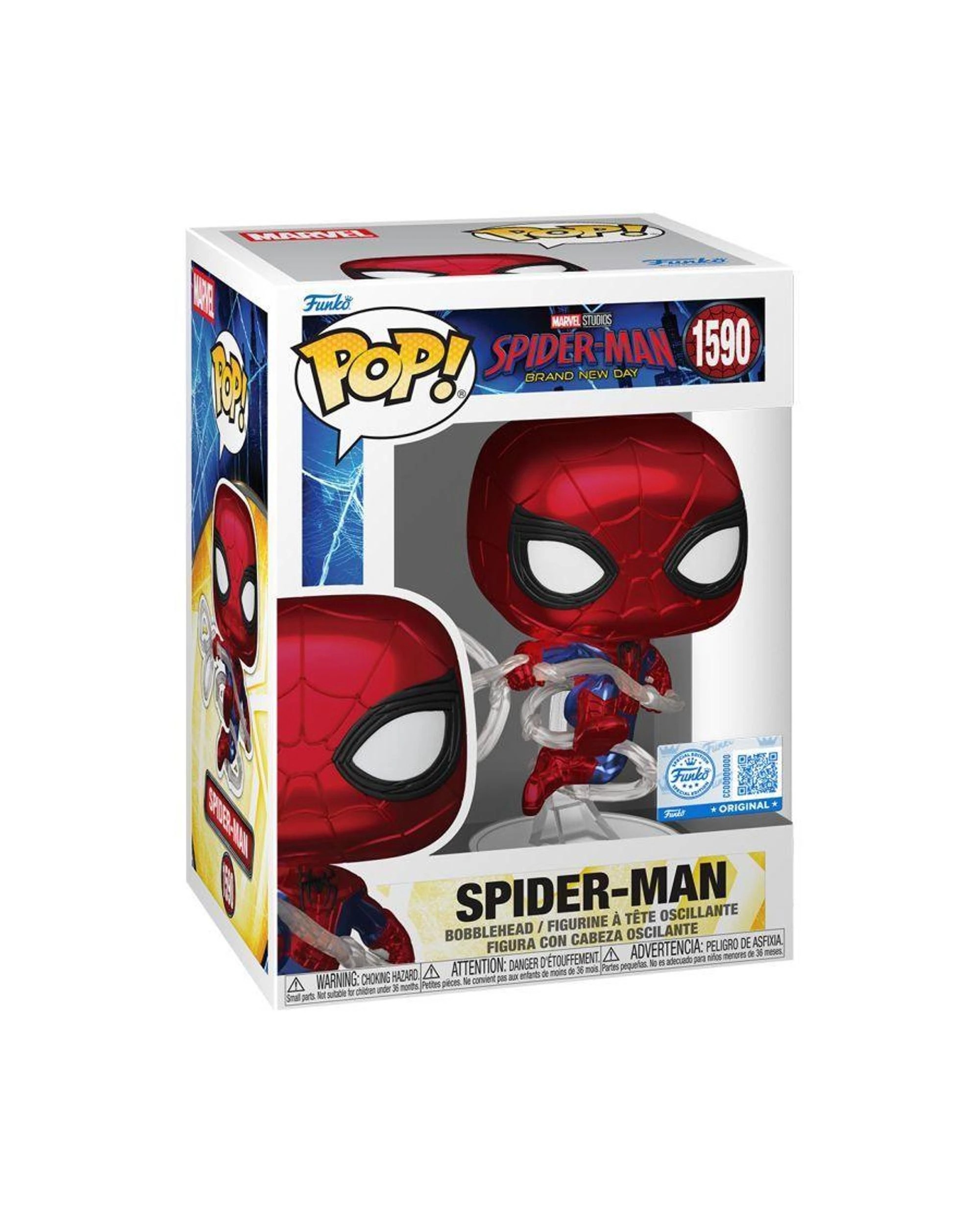 3 Spider-Man Brand New Day Spider-Man Metallic Funko POP! Vinyl, 3 of 3