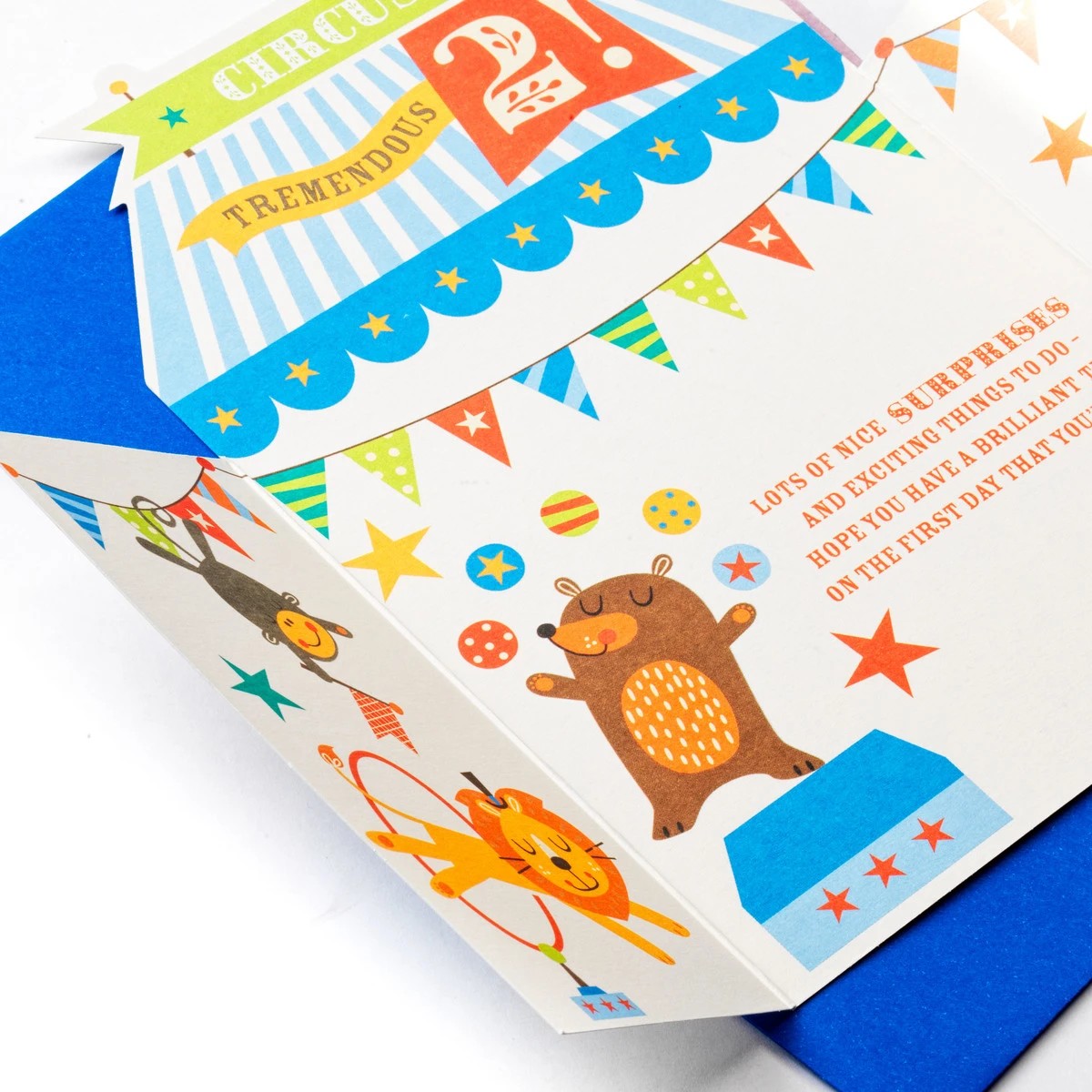 3 Hallmark Circus Birthday Card for Kids Age 2, 3 of 3