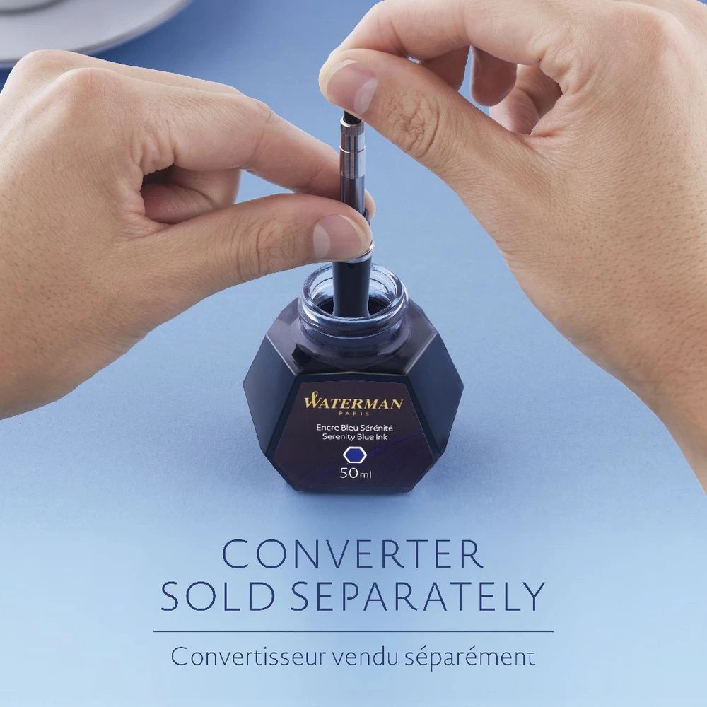 7 Waterman Bottled Ink Serenity Blue 50mL, 7 of 10