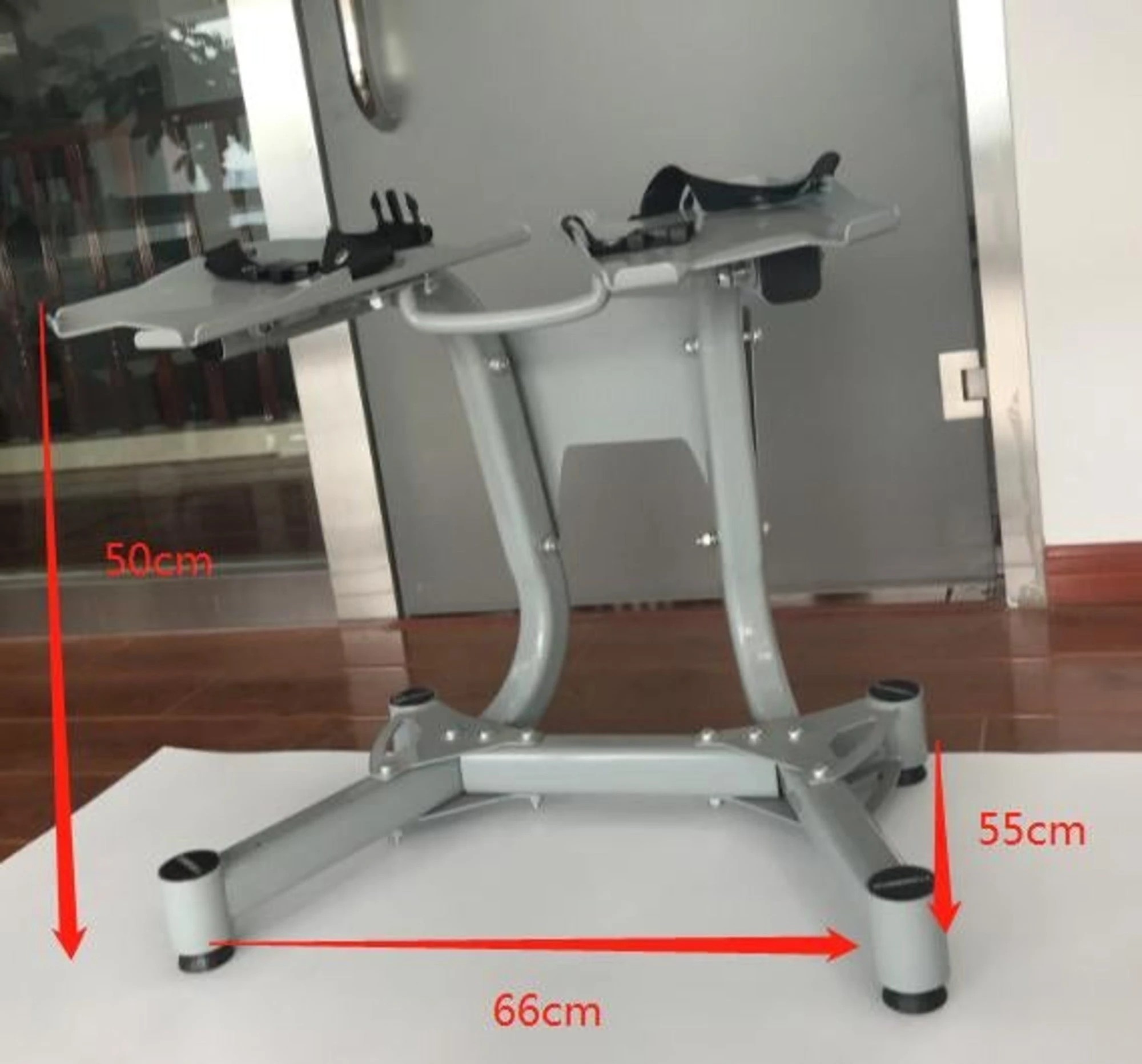 4 Fitness Master Adjustable Dumbbell Stand Rack Holder Home Gym Equipment Weight, 4 of 6
