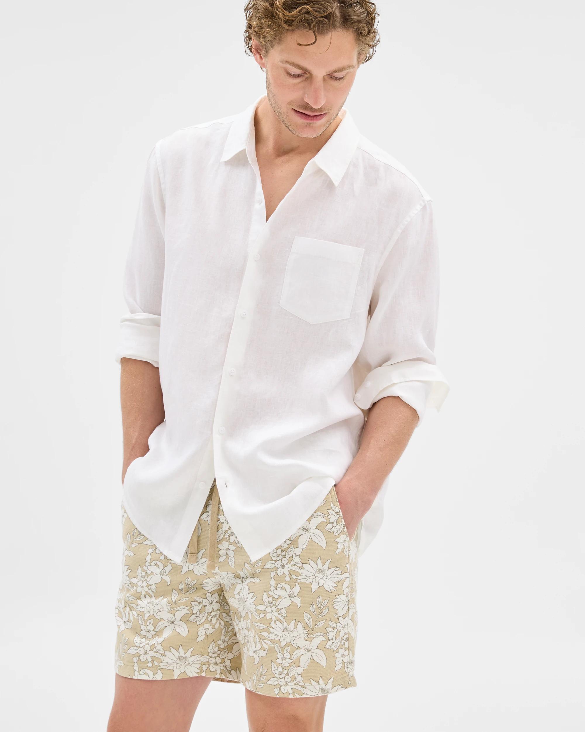 1 Target Australian Cotton Print Shorts STONE, 1 of 6