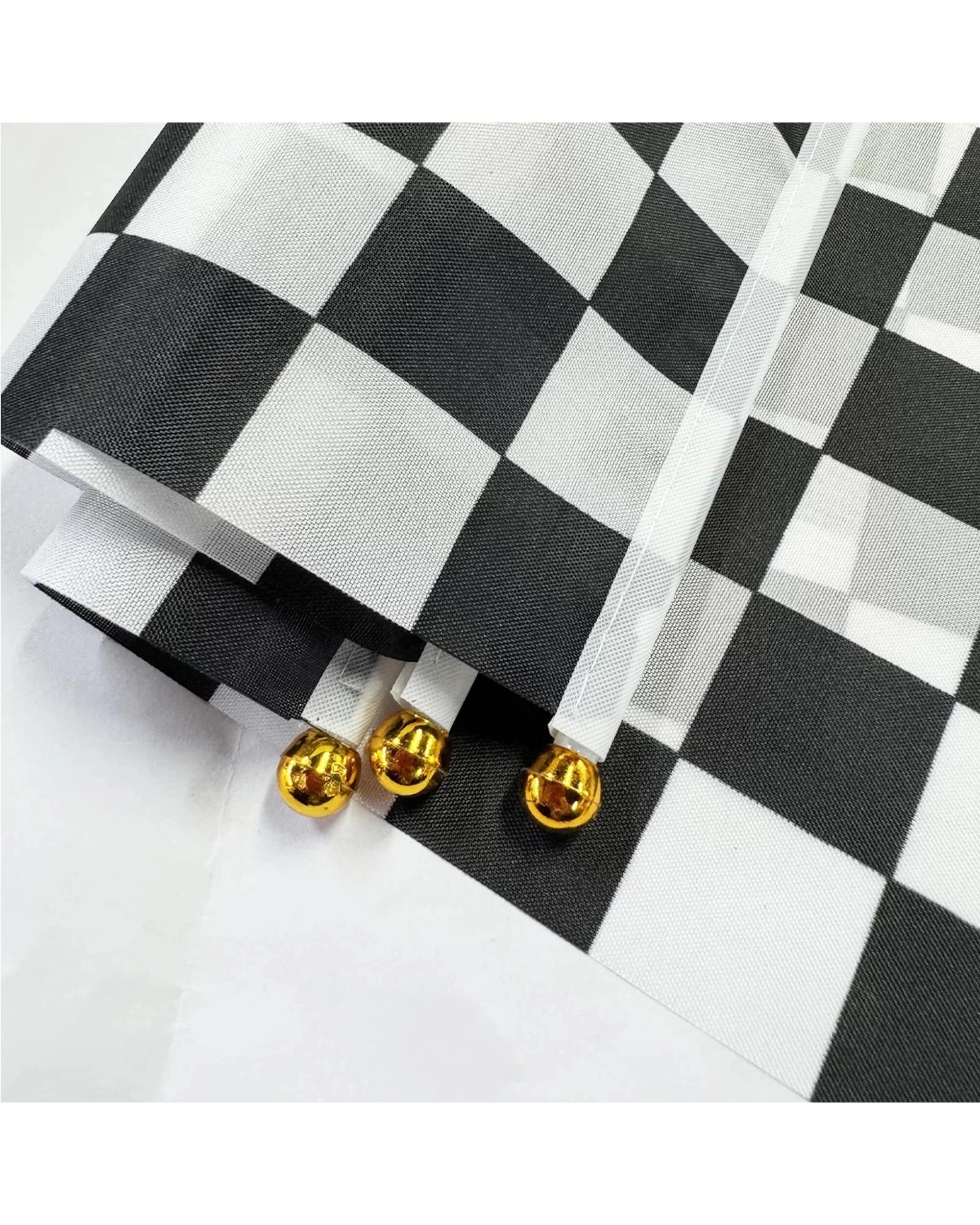 2 Partyrama Black and White Checkered Flags Pack of 6, 2 of 5