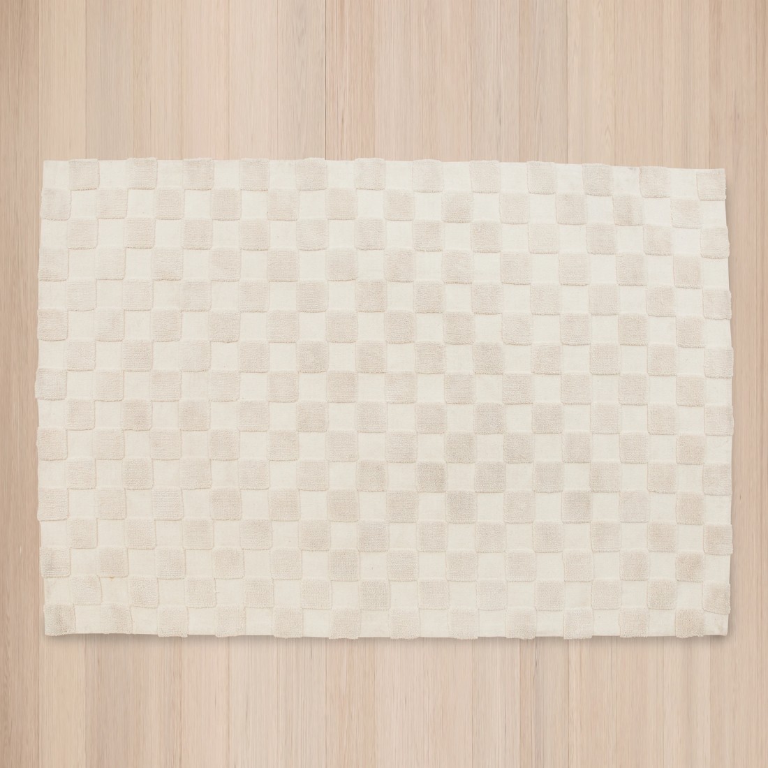 5 Check Rug - Natural, Large - 235cm x 160cm, 5 of 7