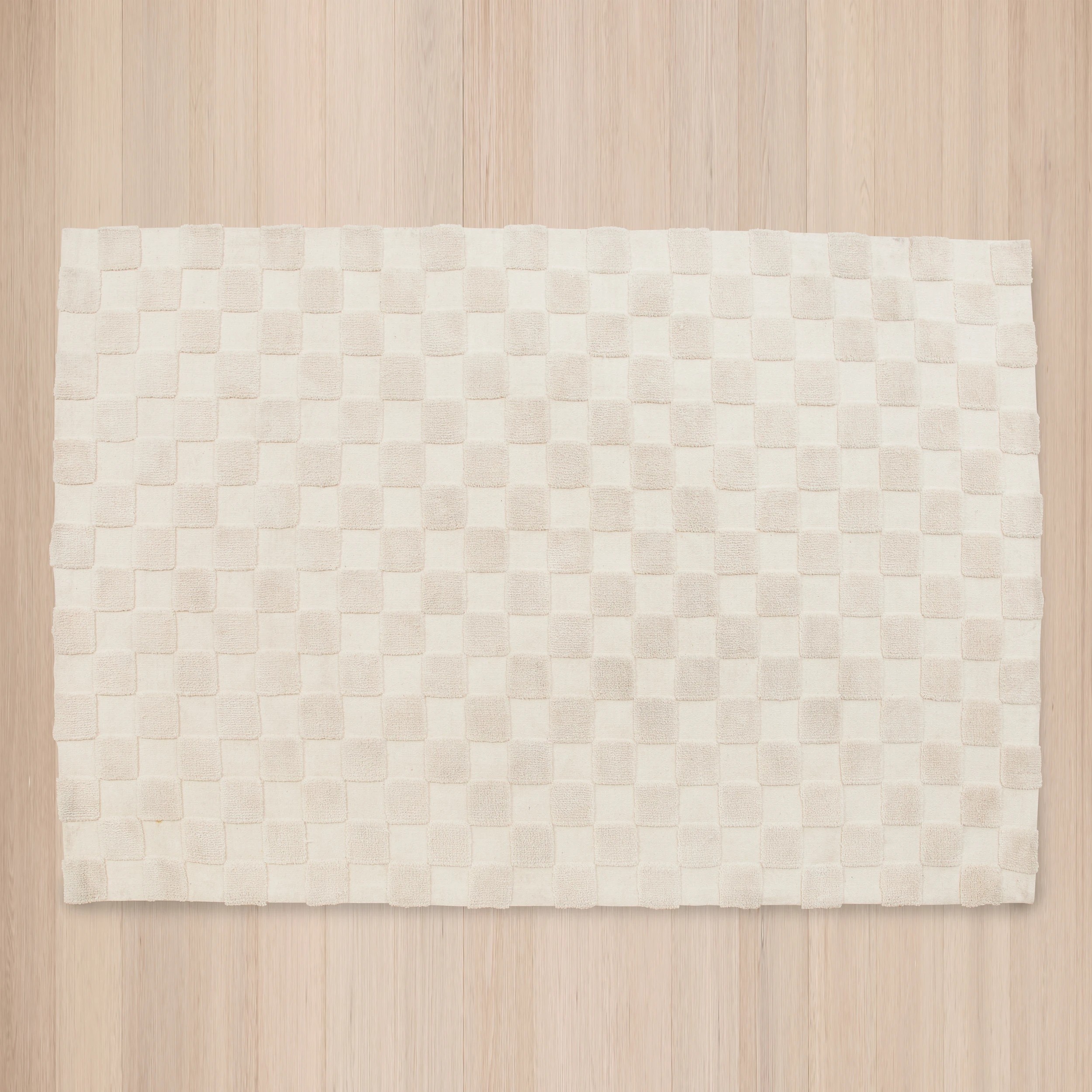 5 Check Rug - Natural, Large - 235cm x 160cm, 5 of 7