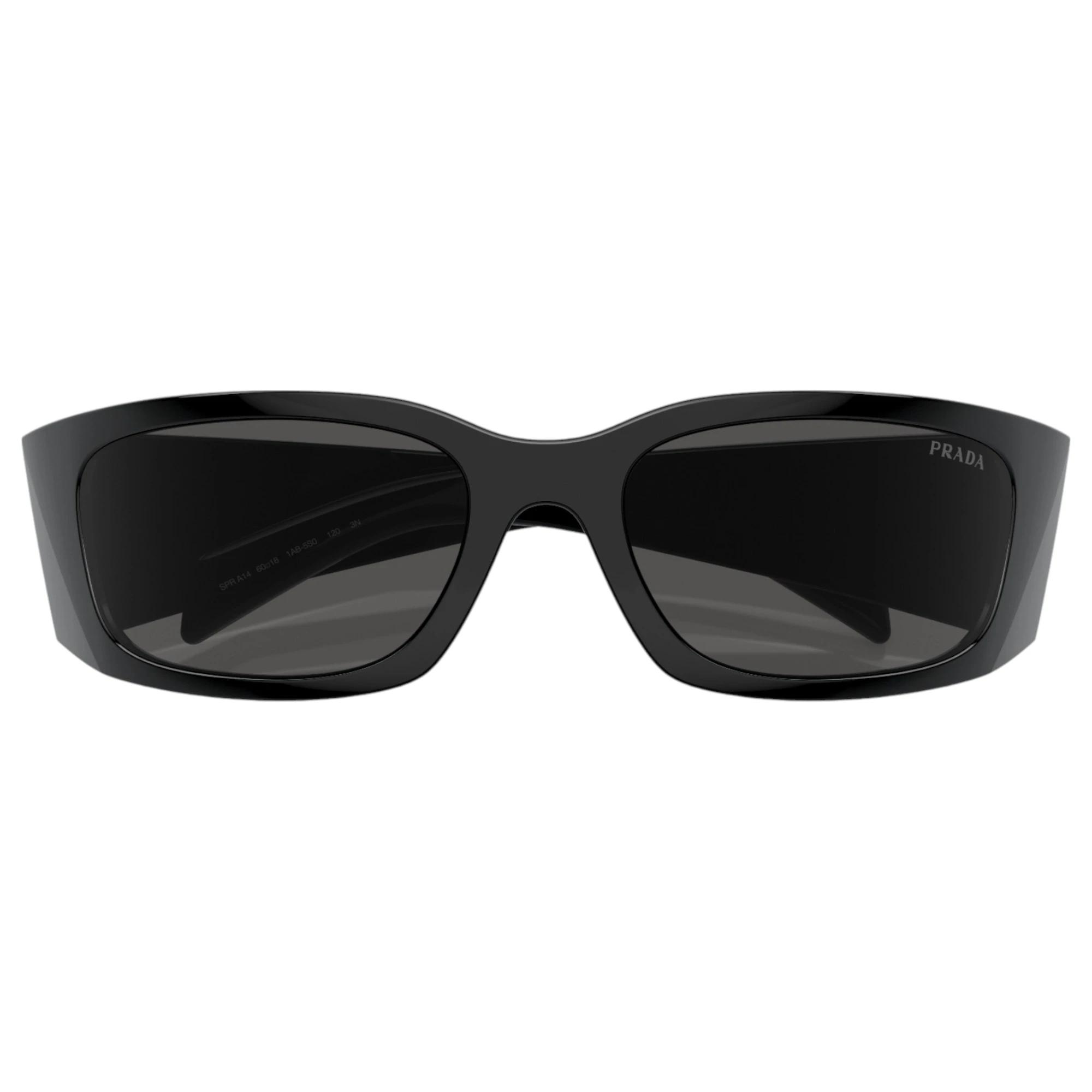 3 Prada Womens Sunglasses PRA14S Black/ Dark Grey Sunnies BLACK/DARK GREY, 3 of 5