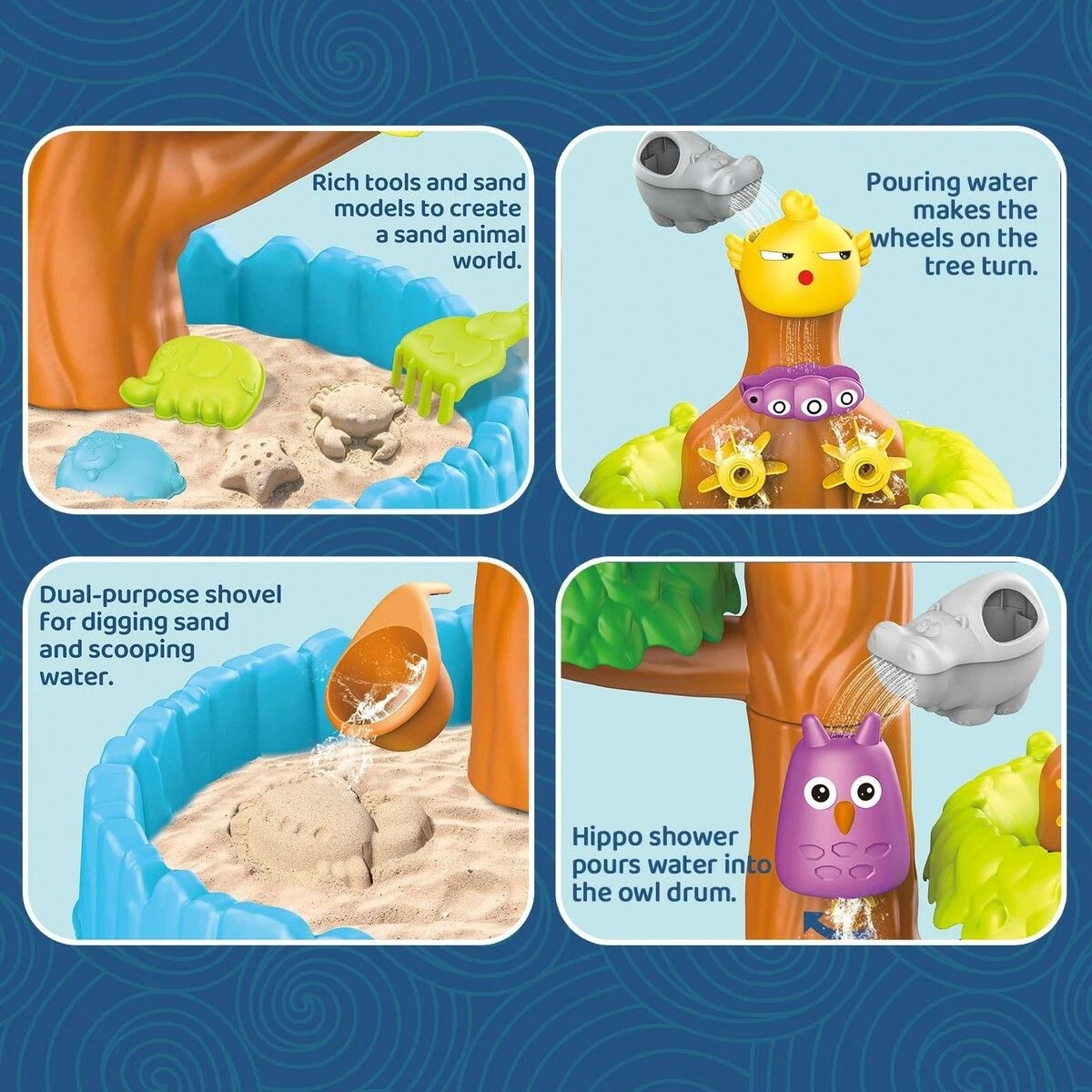 3 AUSWAY Tree Water Table Sand Play Toy Set Educational, 3 of 8